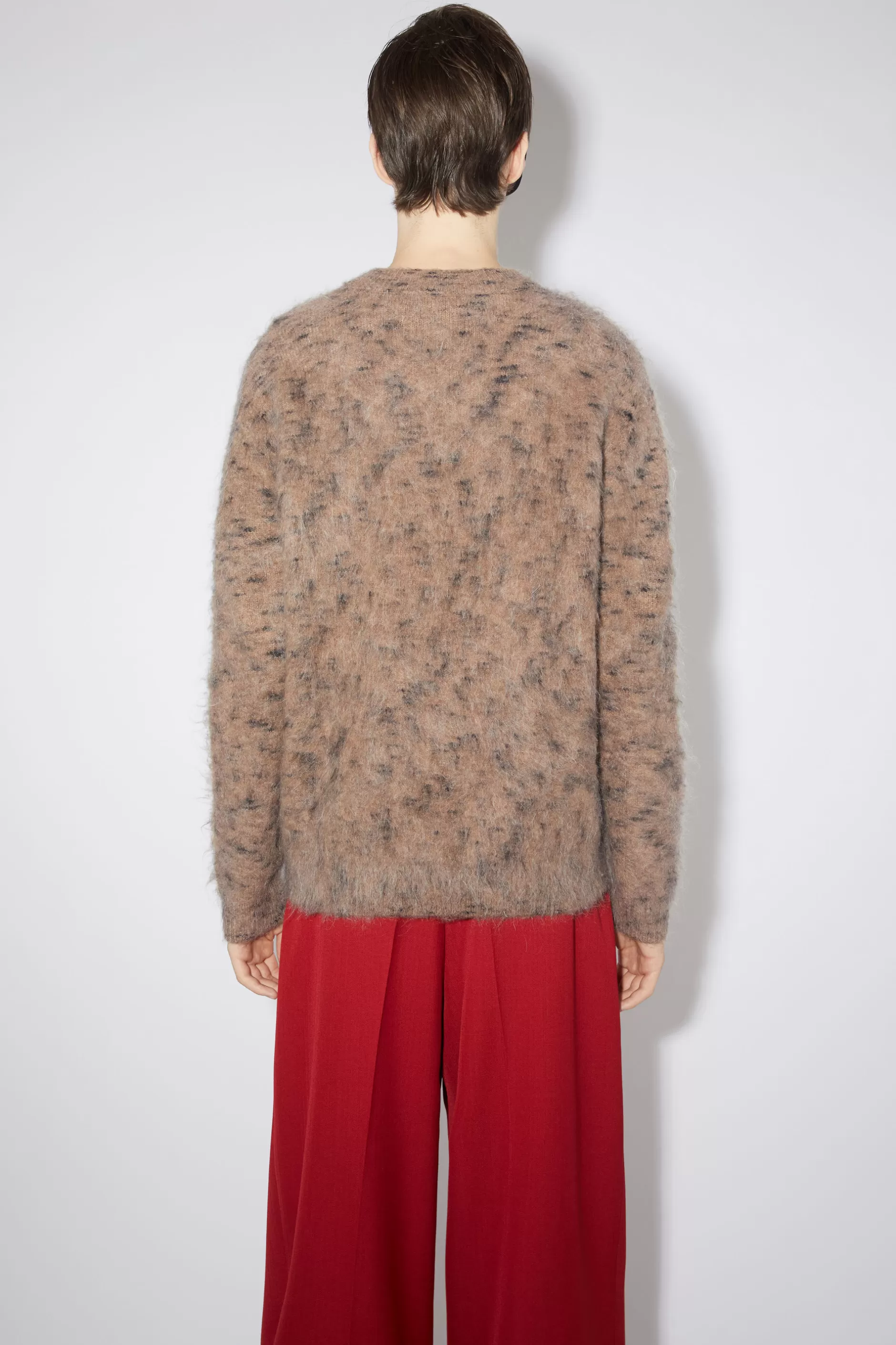 Acne Studios Pullover Mit Rundhalsausschnitt Kardinalbraun Best Sale