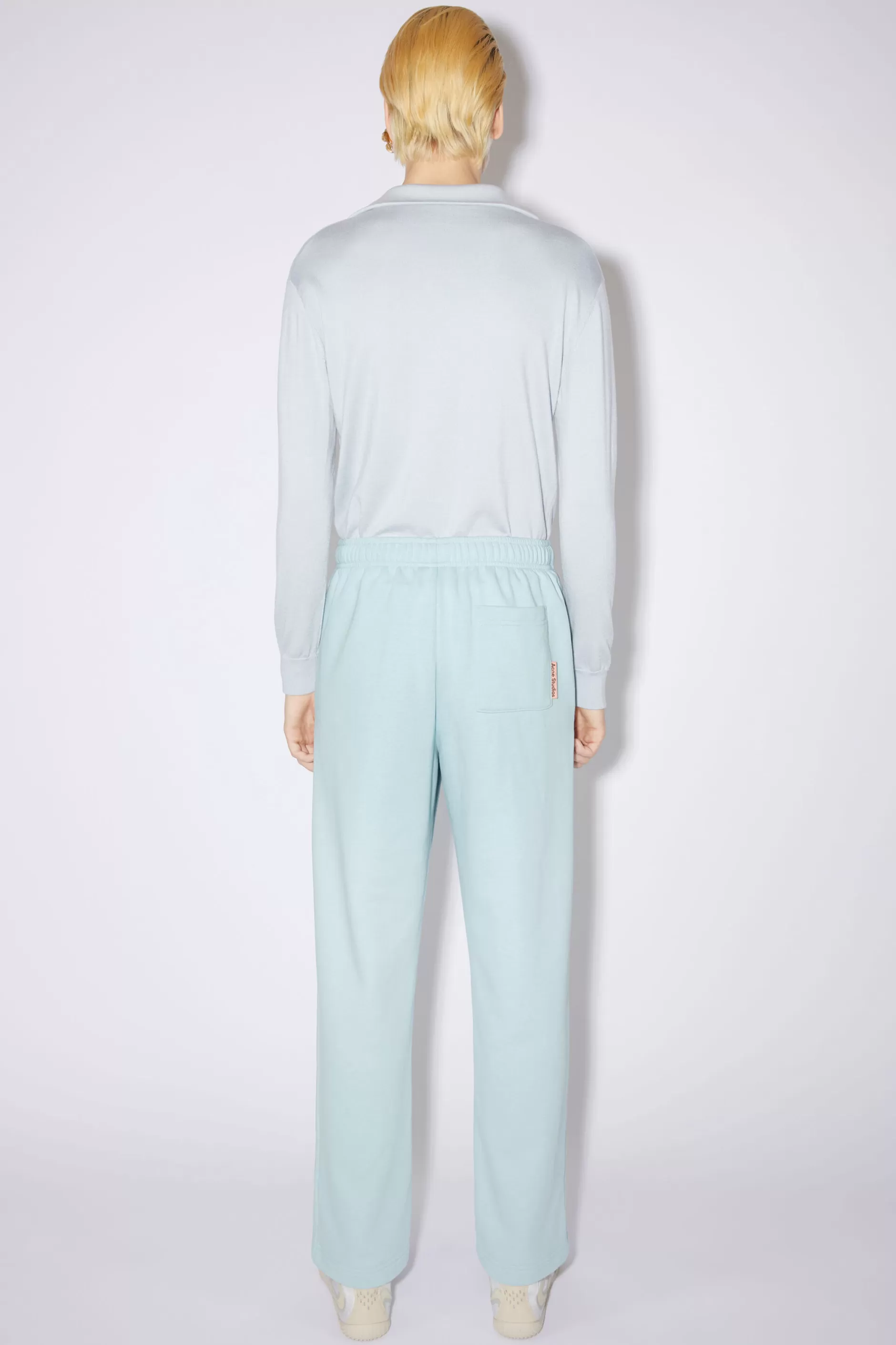 Acne Studios Regular Fit Sweatpants Mineral Blue Fashion