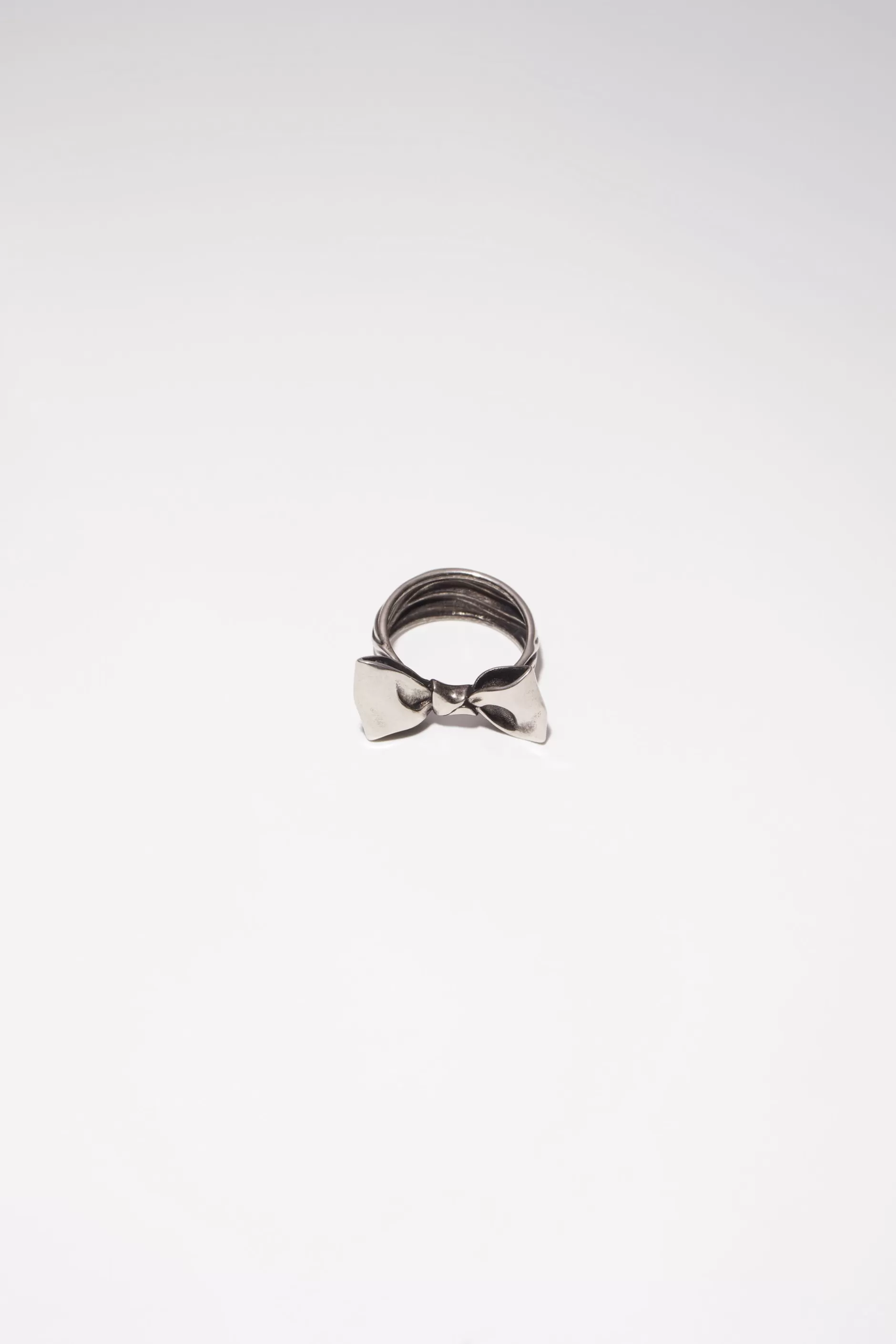 Acne Studios Ring Mit Schleife Antiksilber Online