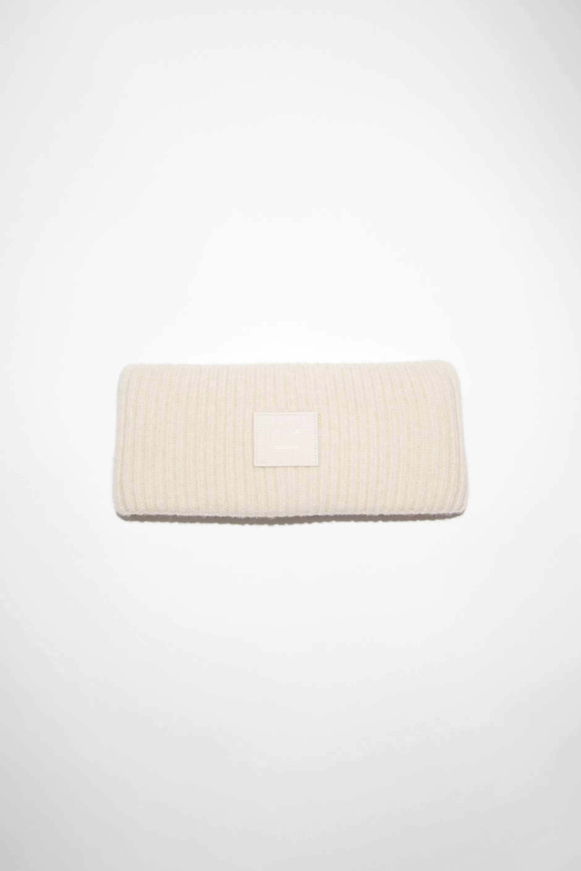 Acne Studios Rippstrick-Stirnband Haferbeige Meliert Best