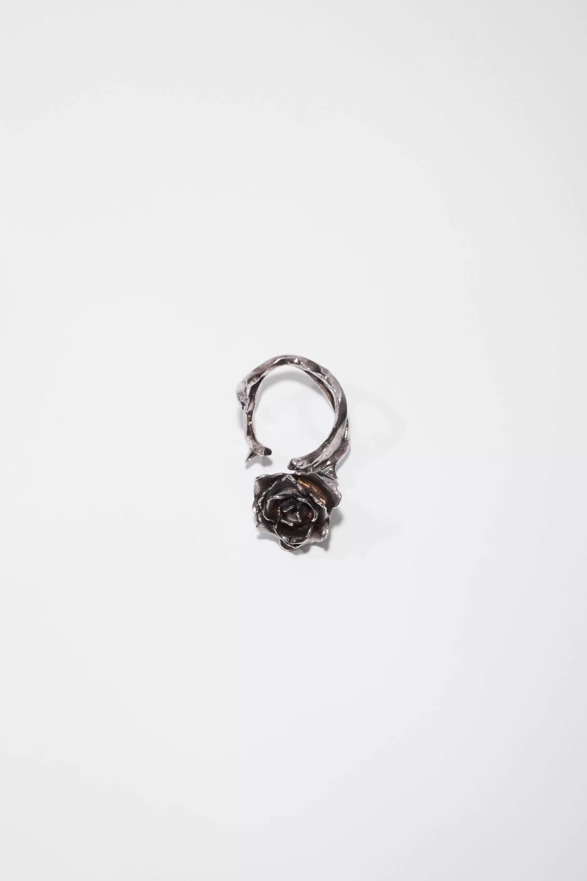 Acne Studios Rosen-Ring Antiksilber Online