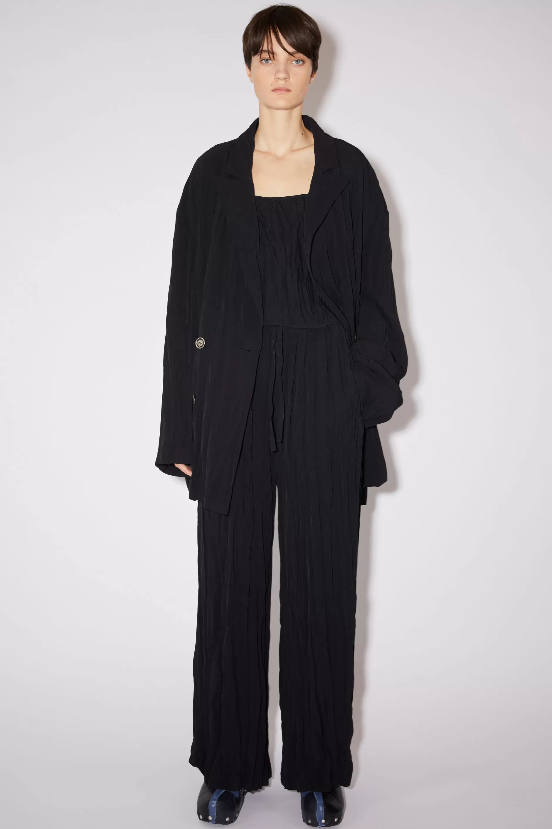 Acne Studios Satinhose Schwarz Online