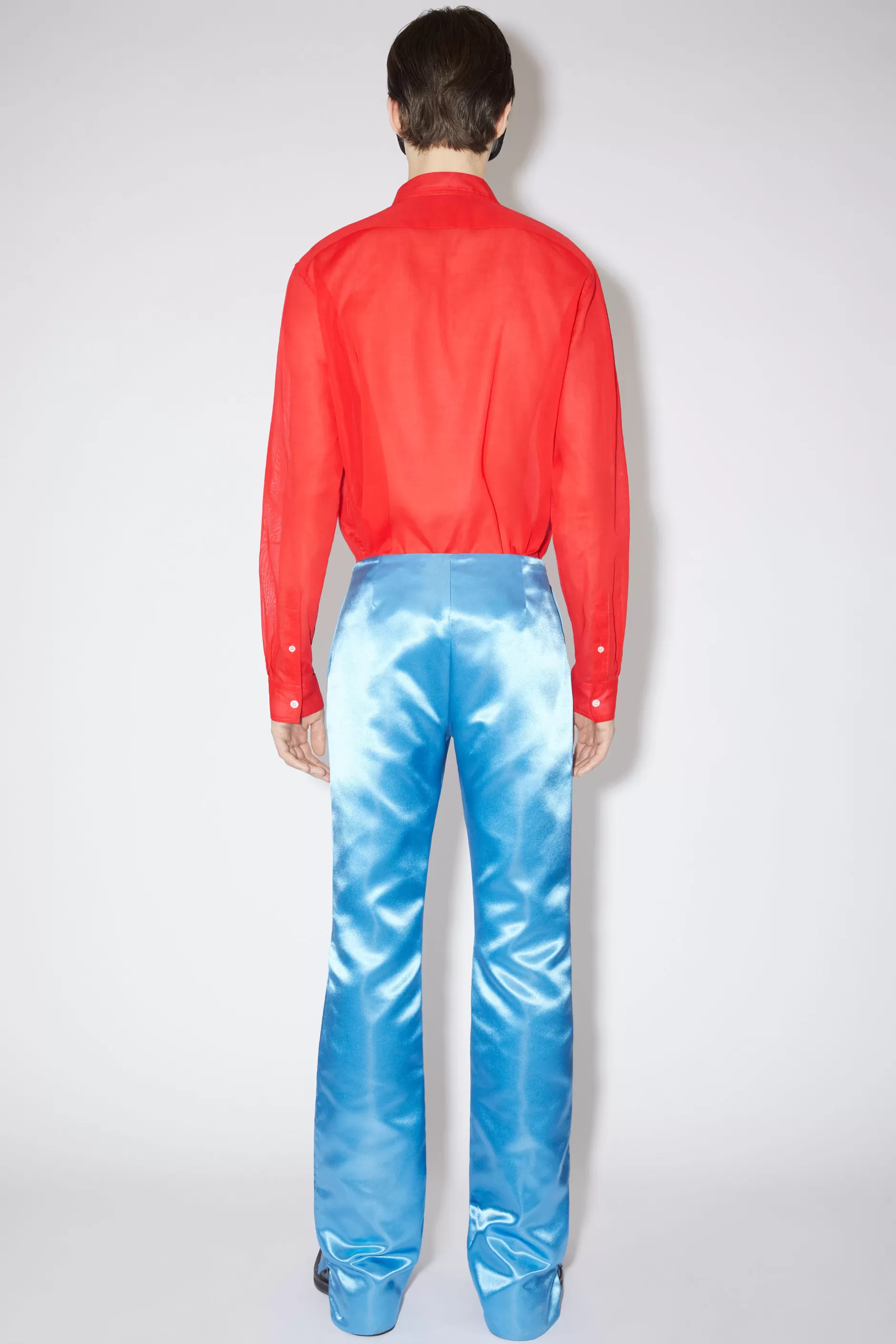 Acne Studios Satinhose Azurblau Outlet