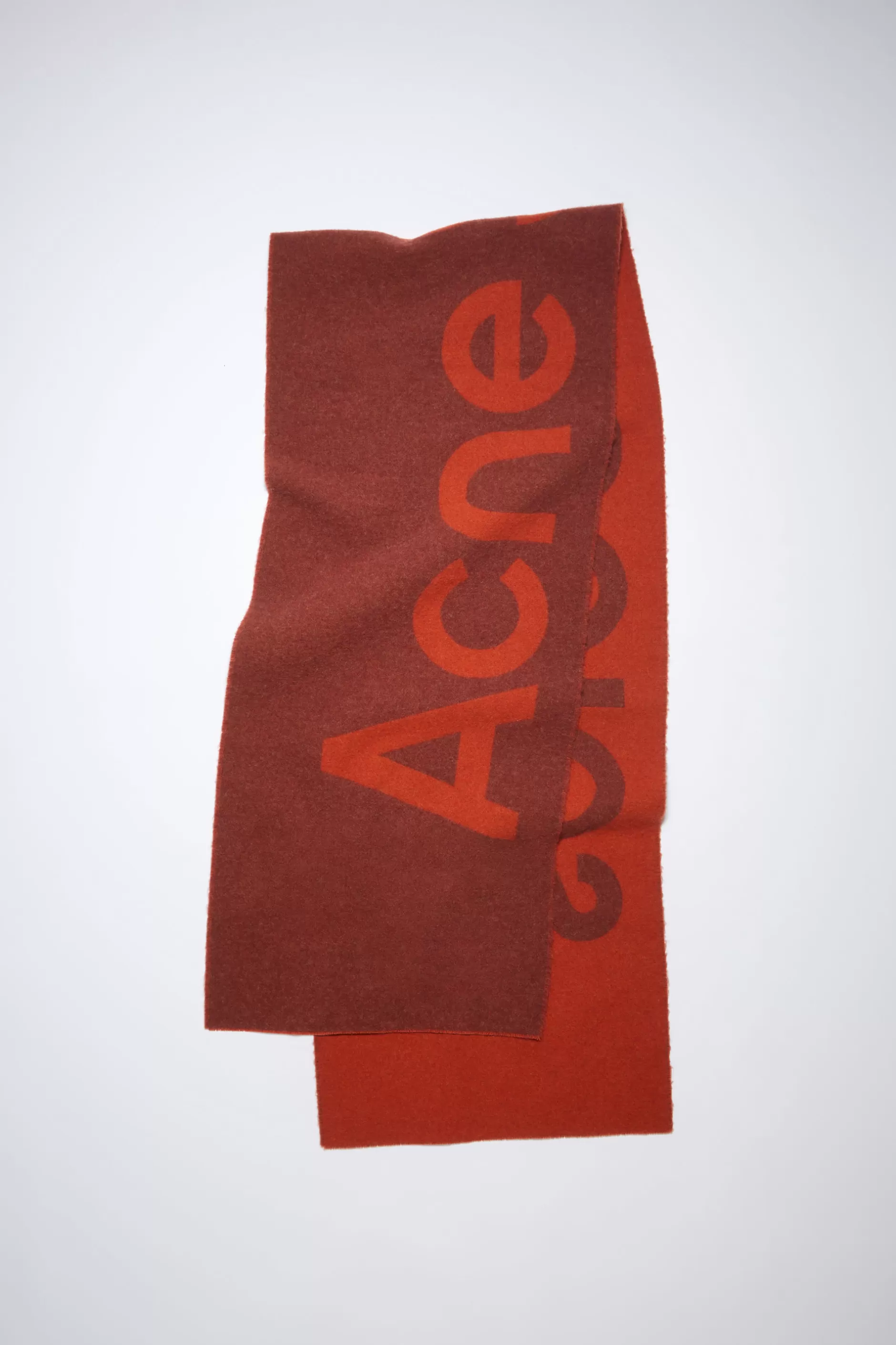 Acne Studios Schmaler Schal Mit Logo-Jacquardmuster Rostbraun/Rostorange Best