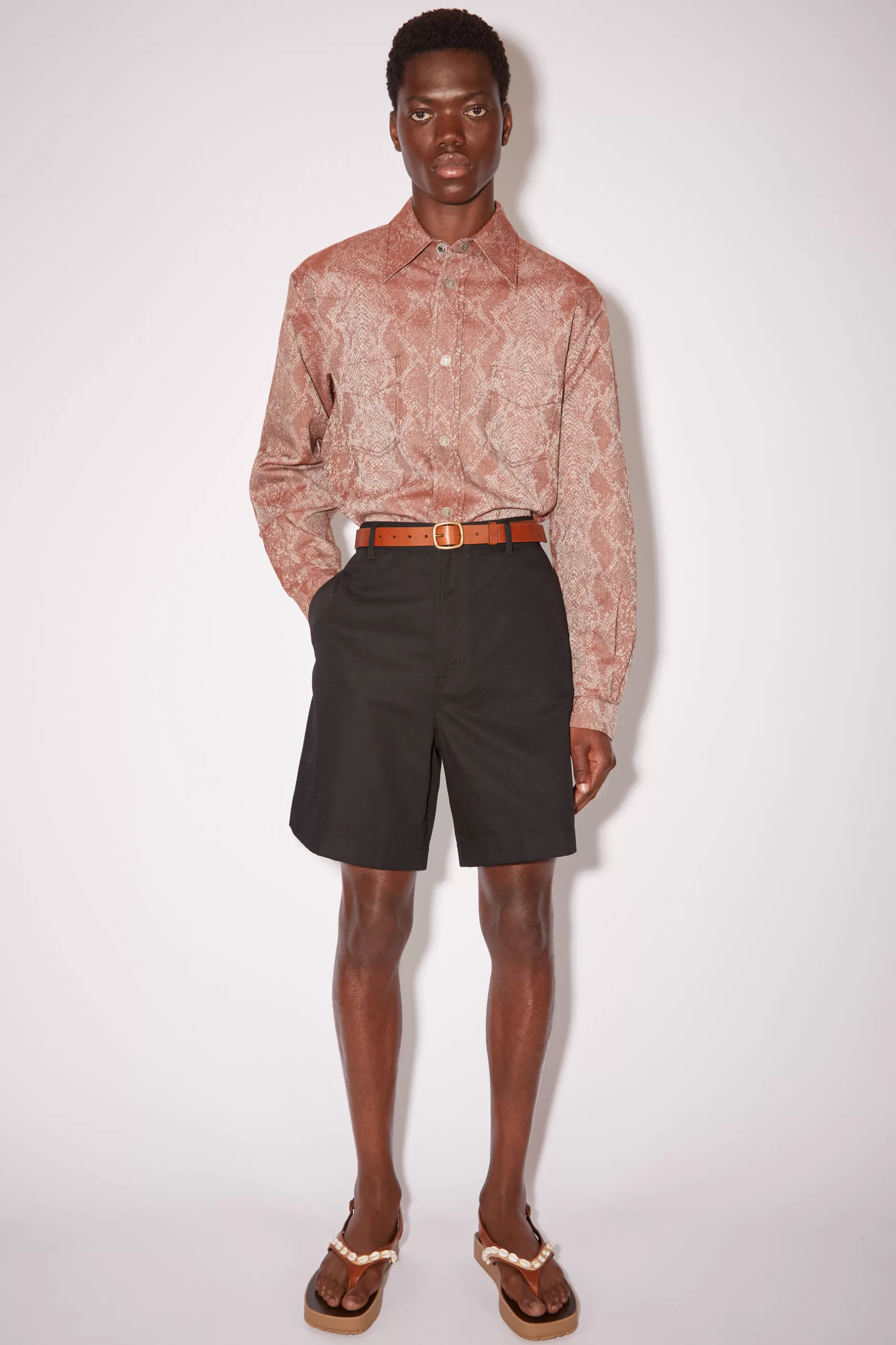 Acne Studios Shorts Aus Baumwollmix Schwarz Best Sale