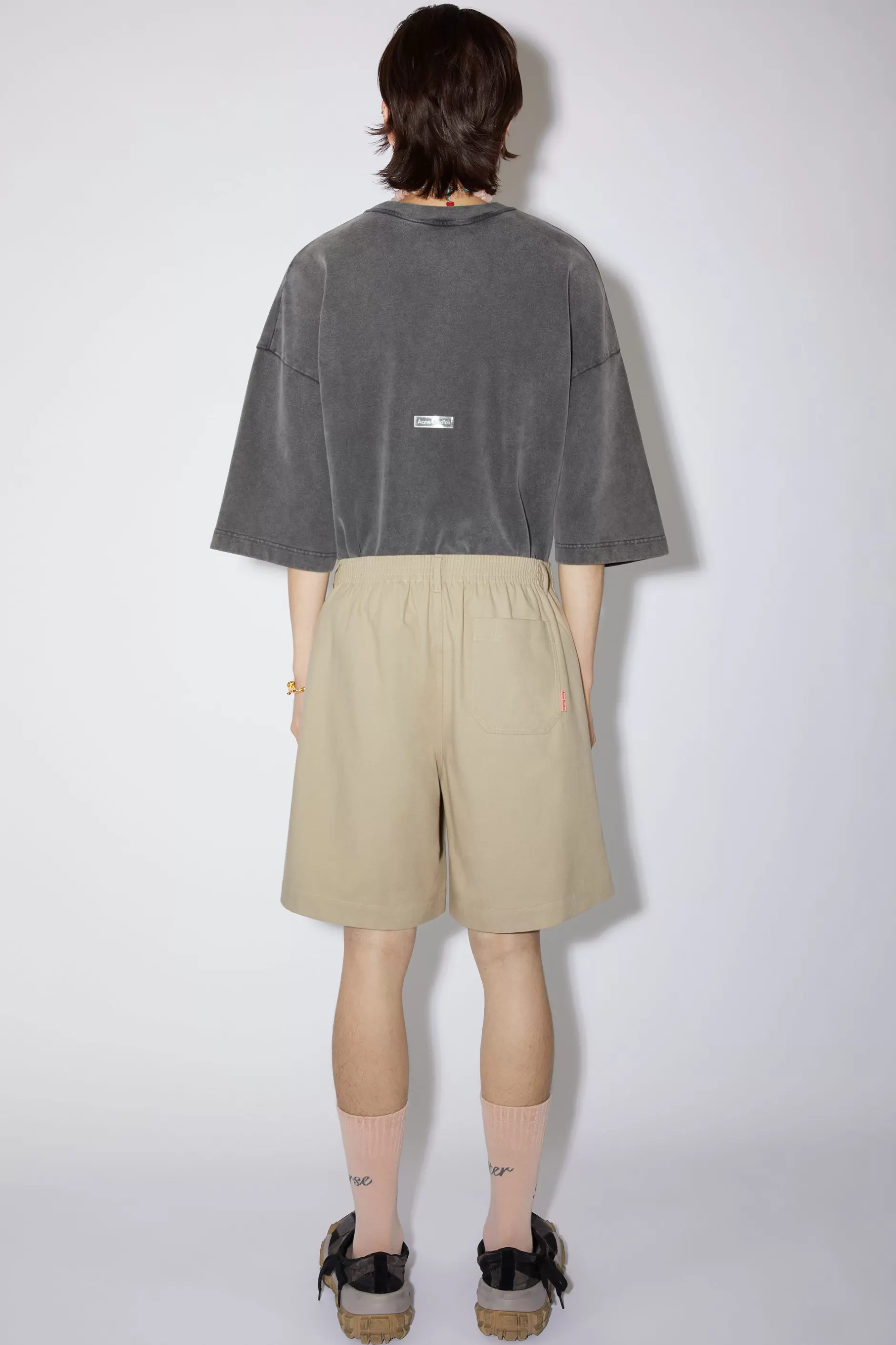 Acne Studios Shorts In Regularer Passform Haselnussbeige New