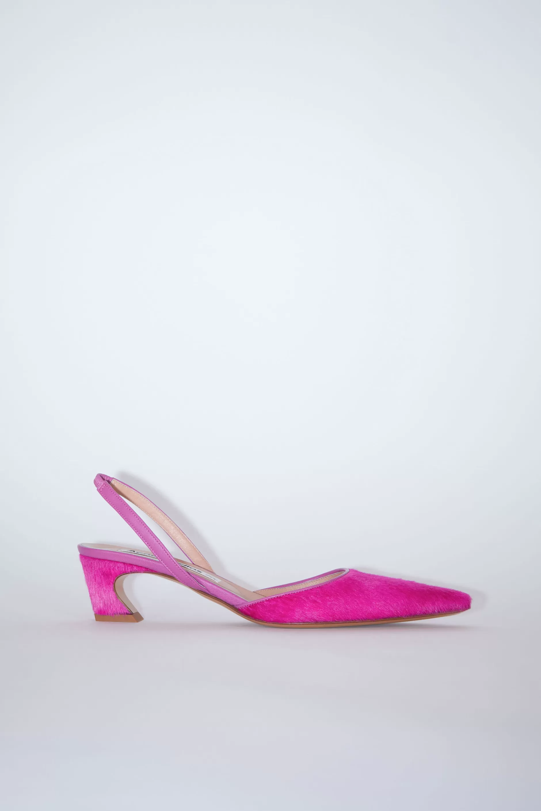 Acne Studios Slingback-Pumps Aus Haarleder Fuchsia Cheap