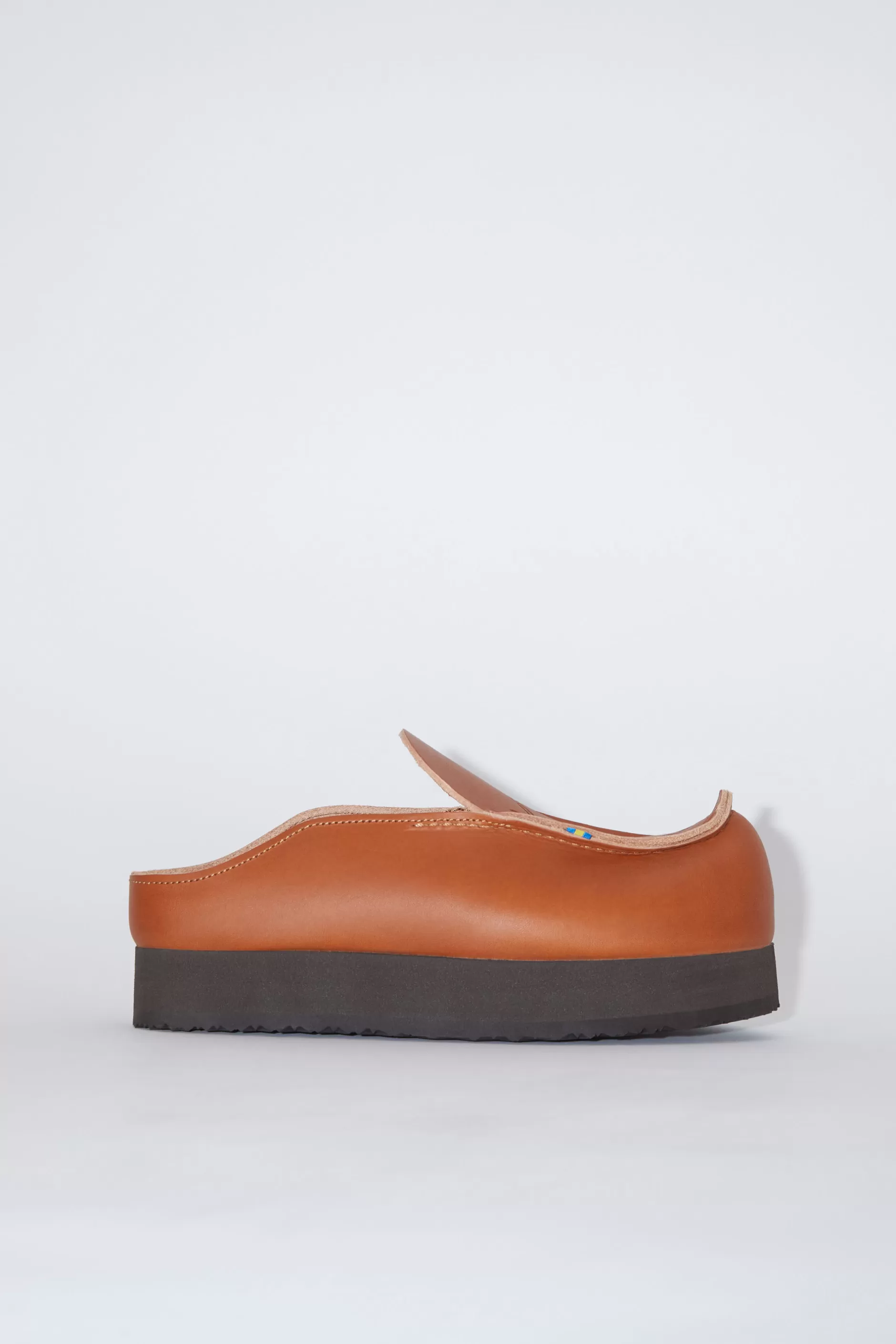 Acne Studios Slip-On-Schuhe Aus Leder Cognacbraun Shop