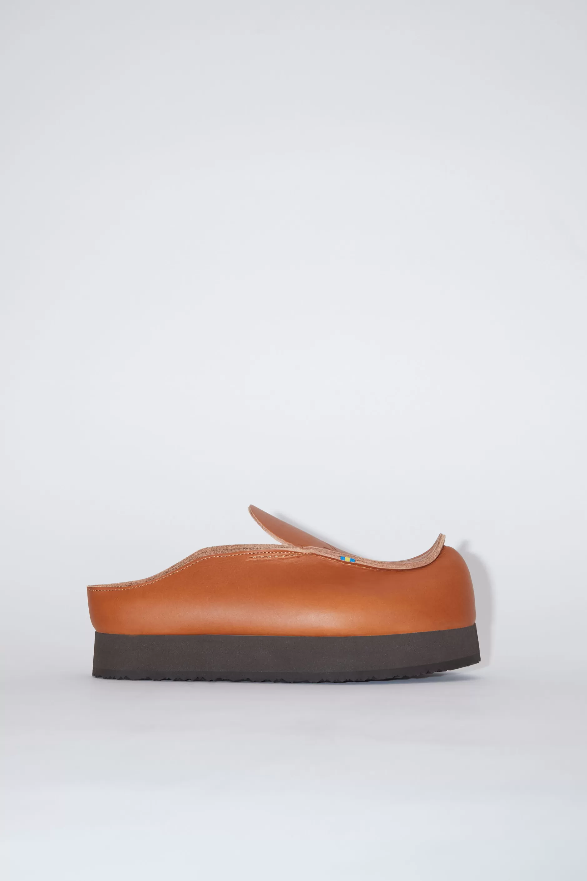 Acne Studios Slip-On-Schuhe Aus Leder Cognacbraun Flash Sale