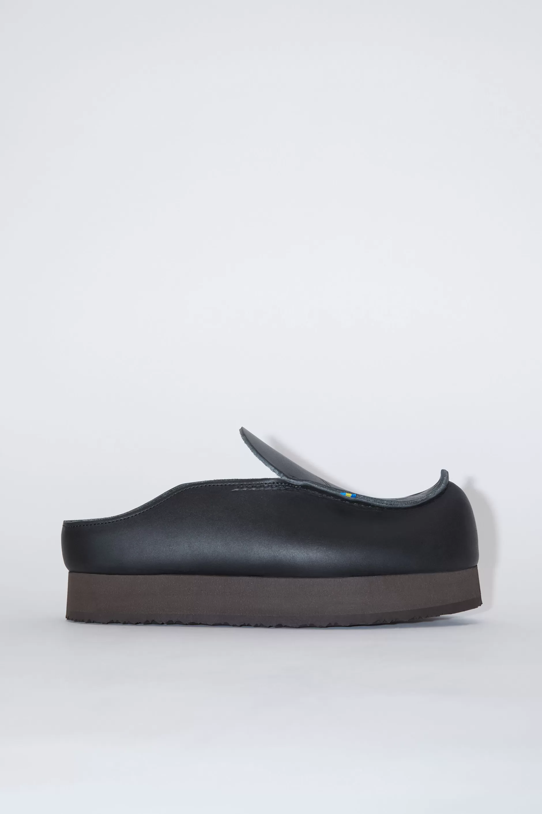 Acne Studios Slip-On-Schuhe Aus Leder Schwarz Shop