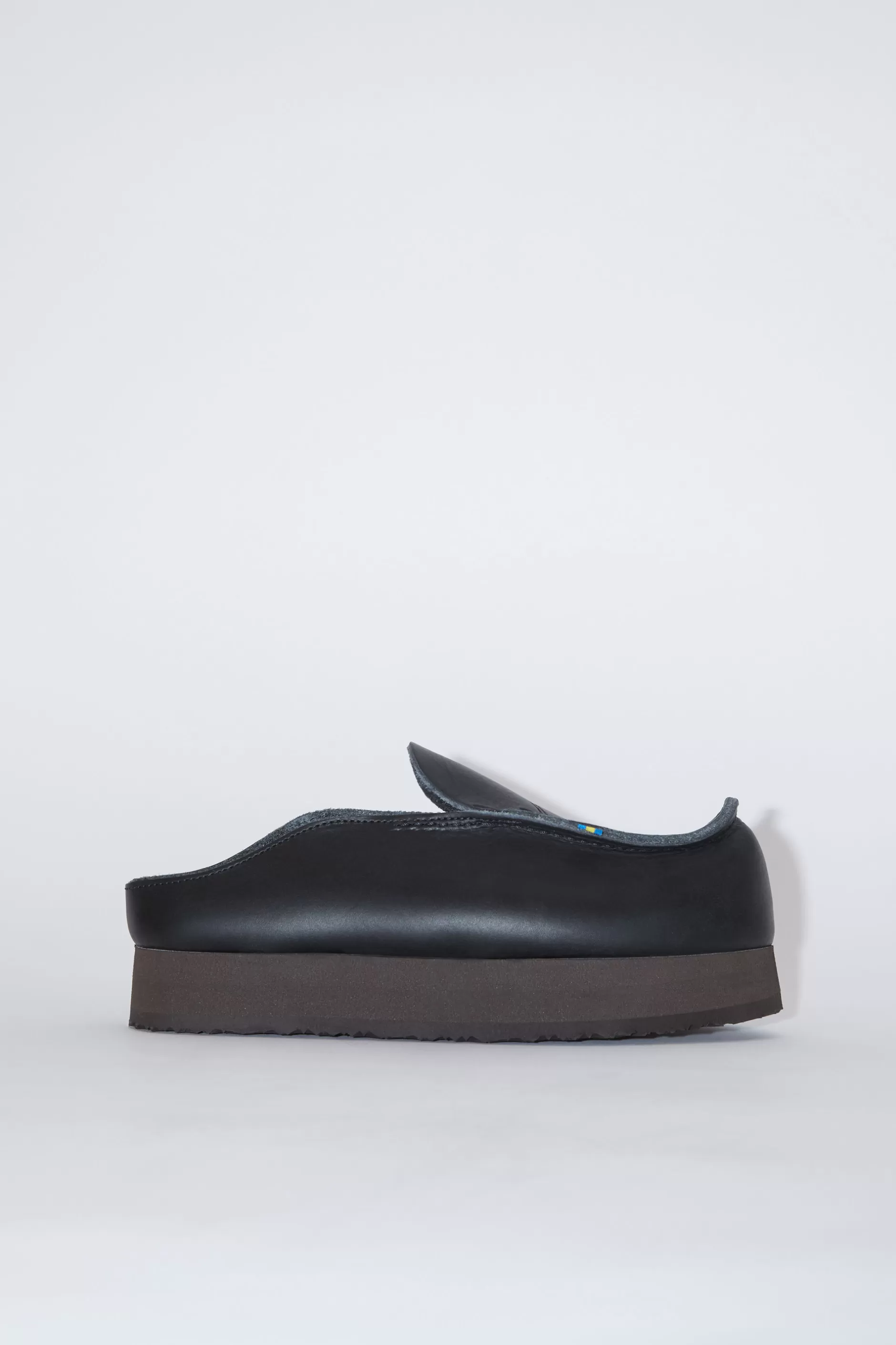 Acne Studios Slip-On-Schuhe Aus Leder Schwarz Discount