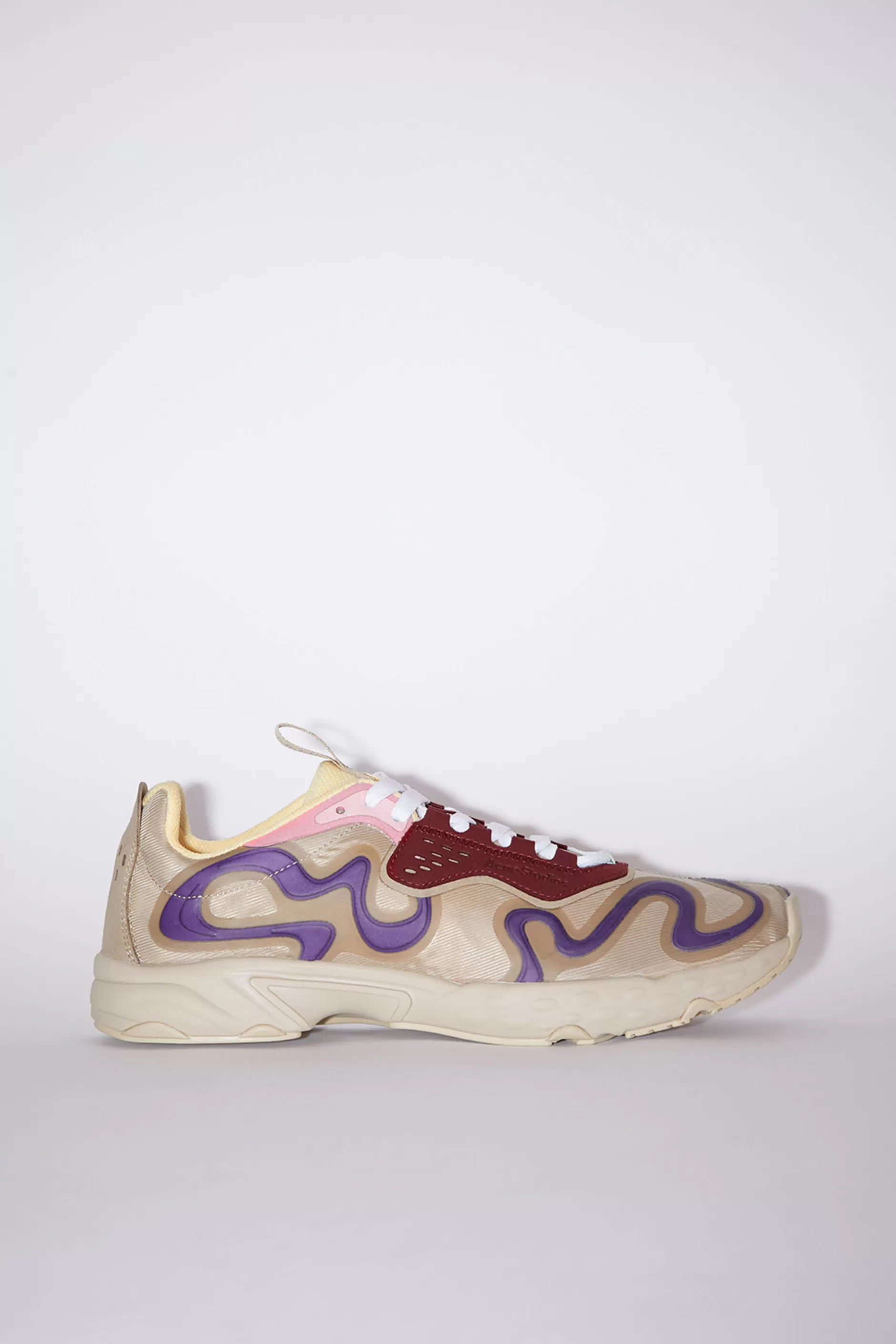 Acne Studios Sneakers Zum Schnuren Mit Logo Auf Schnursenkeln Beige Multi Discount