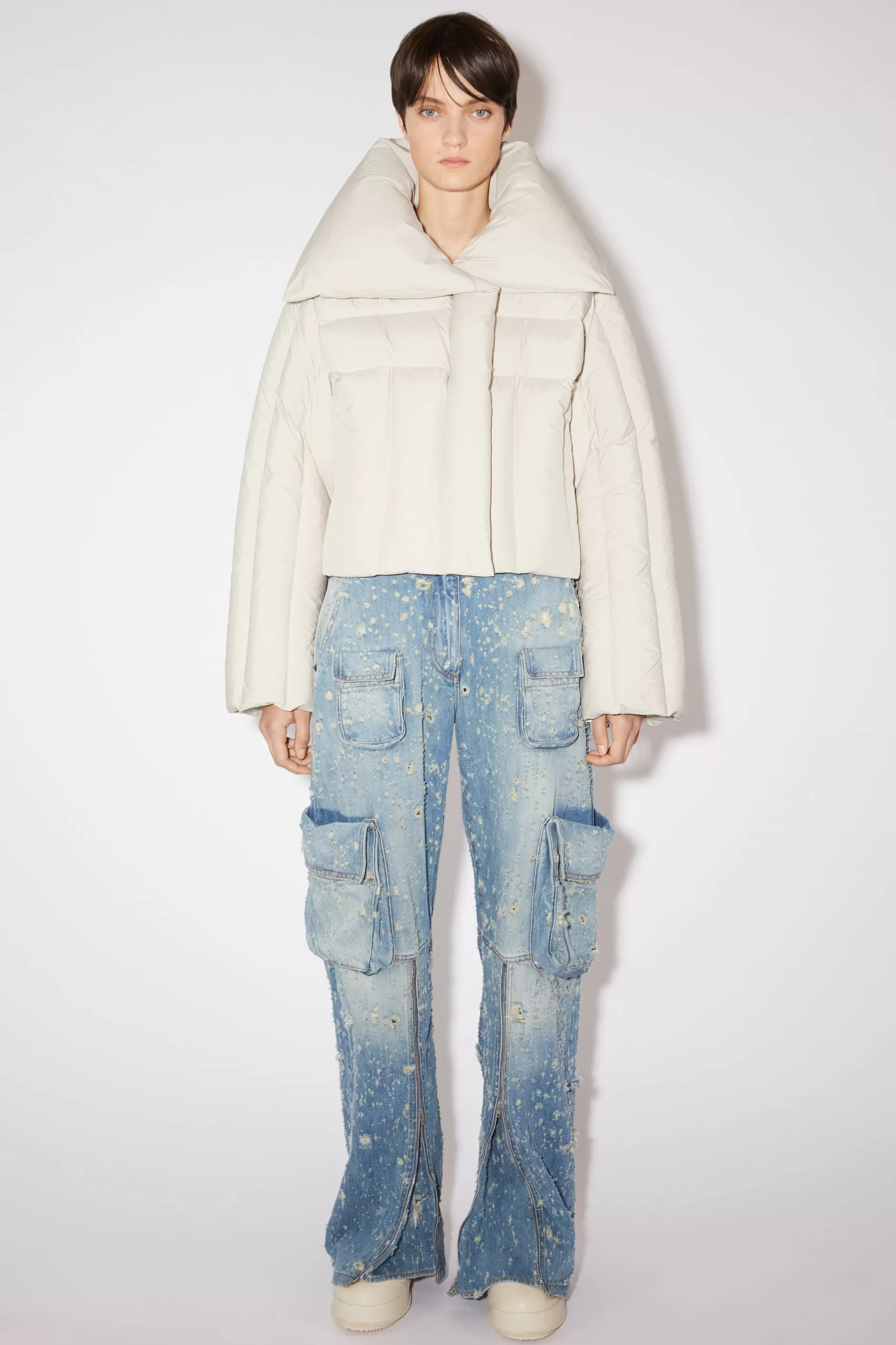 Acne Studios Steppjacke Kieselbeige Outlet