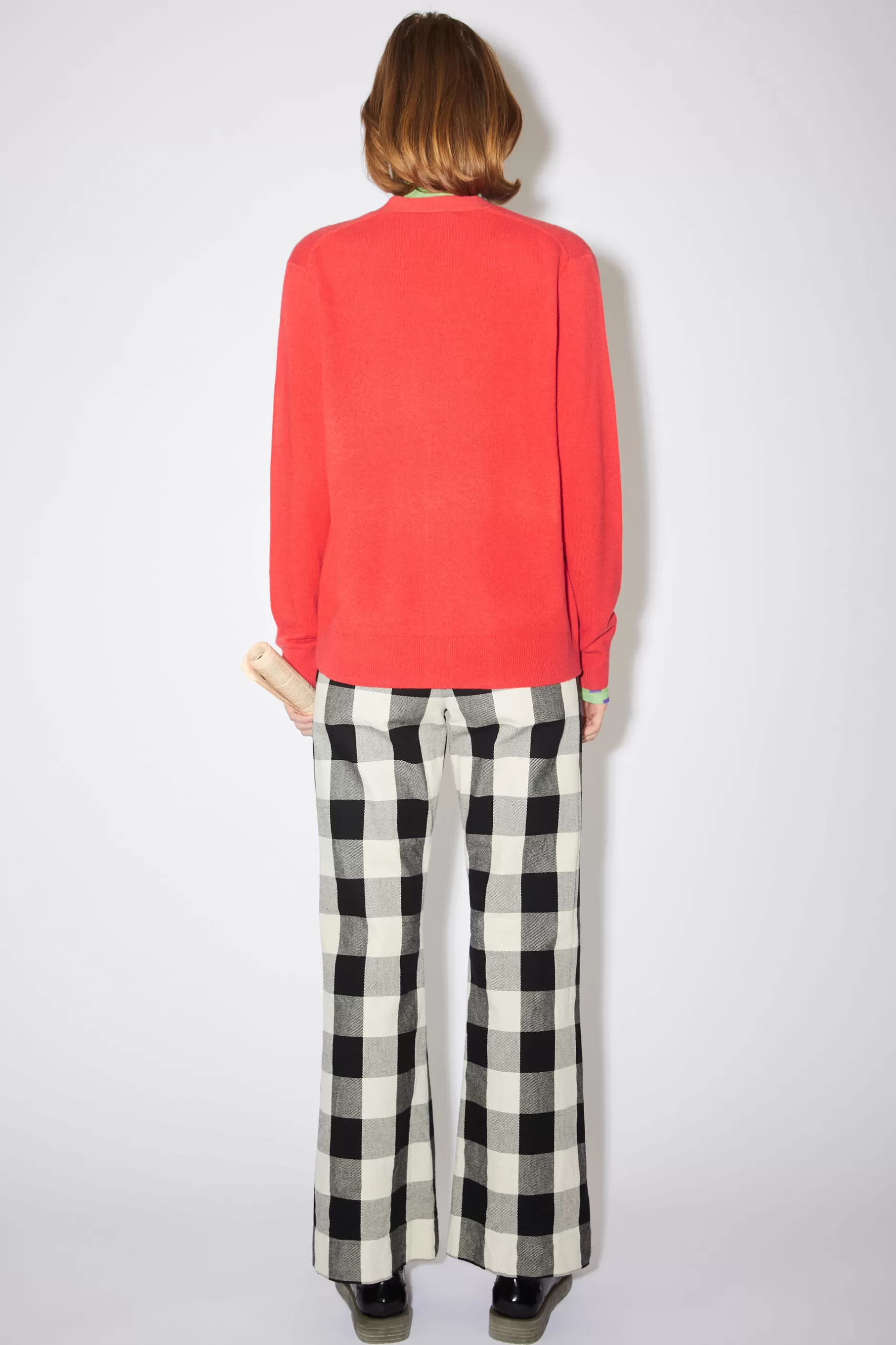 Acne Studios Strickcardigan Aus Wolle Chilirot Discount