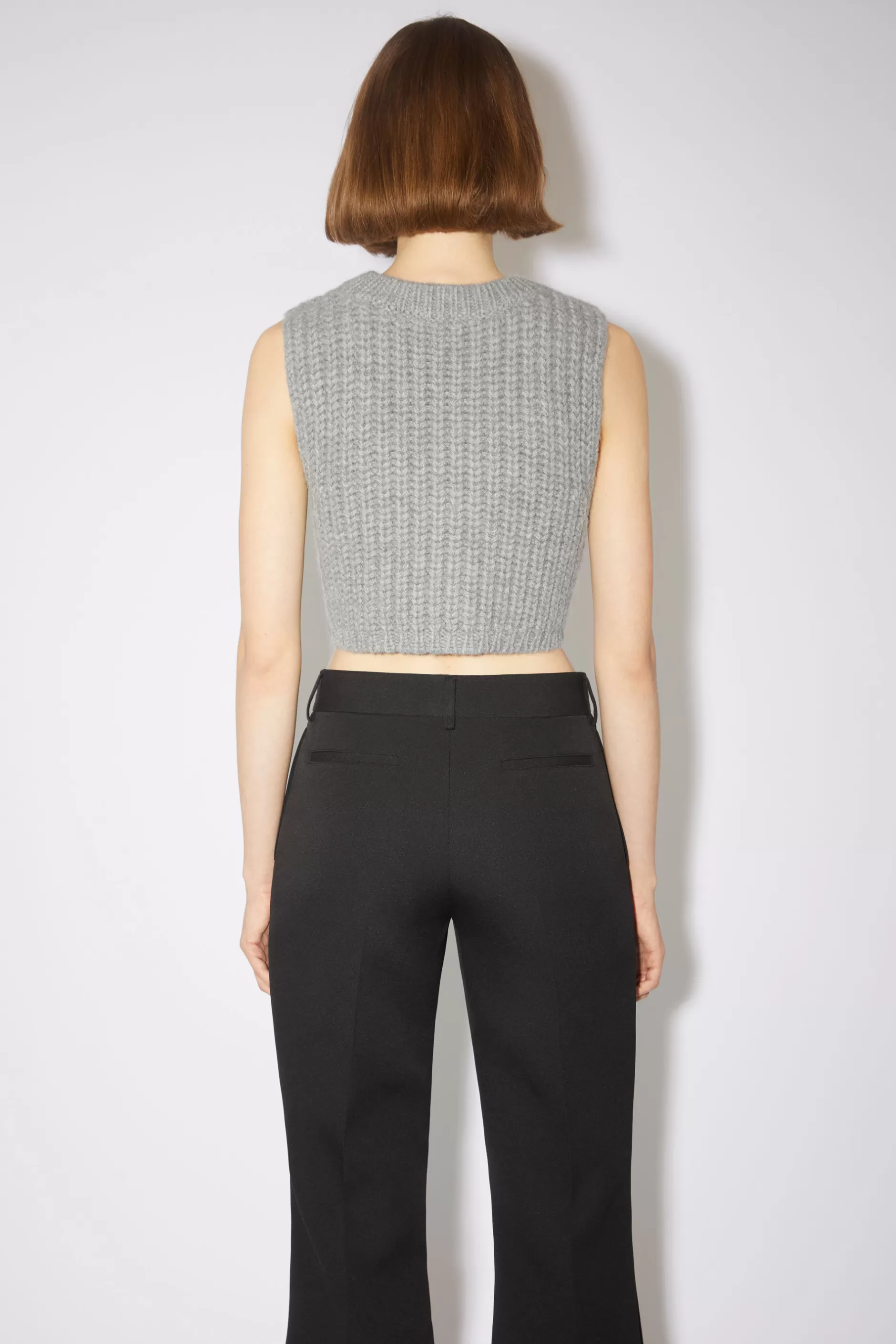 Acne Studios Stricktop Grau Meliert New