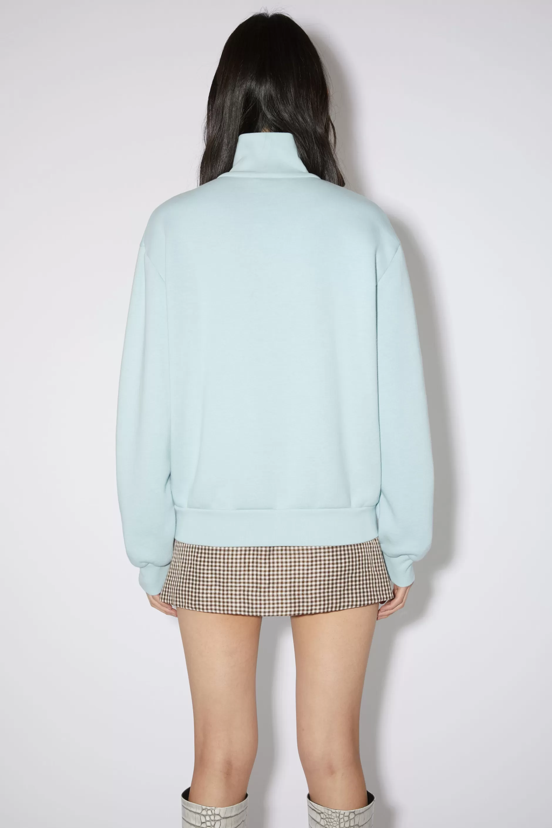 Acne Studios Sweatjacke Mit Reisverschluss Mineralblau Discount