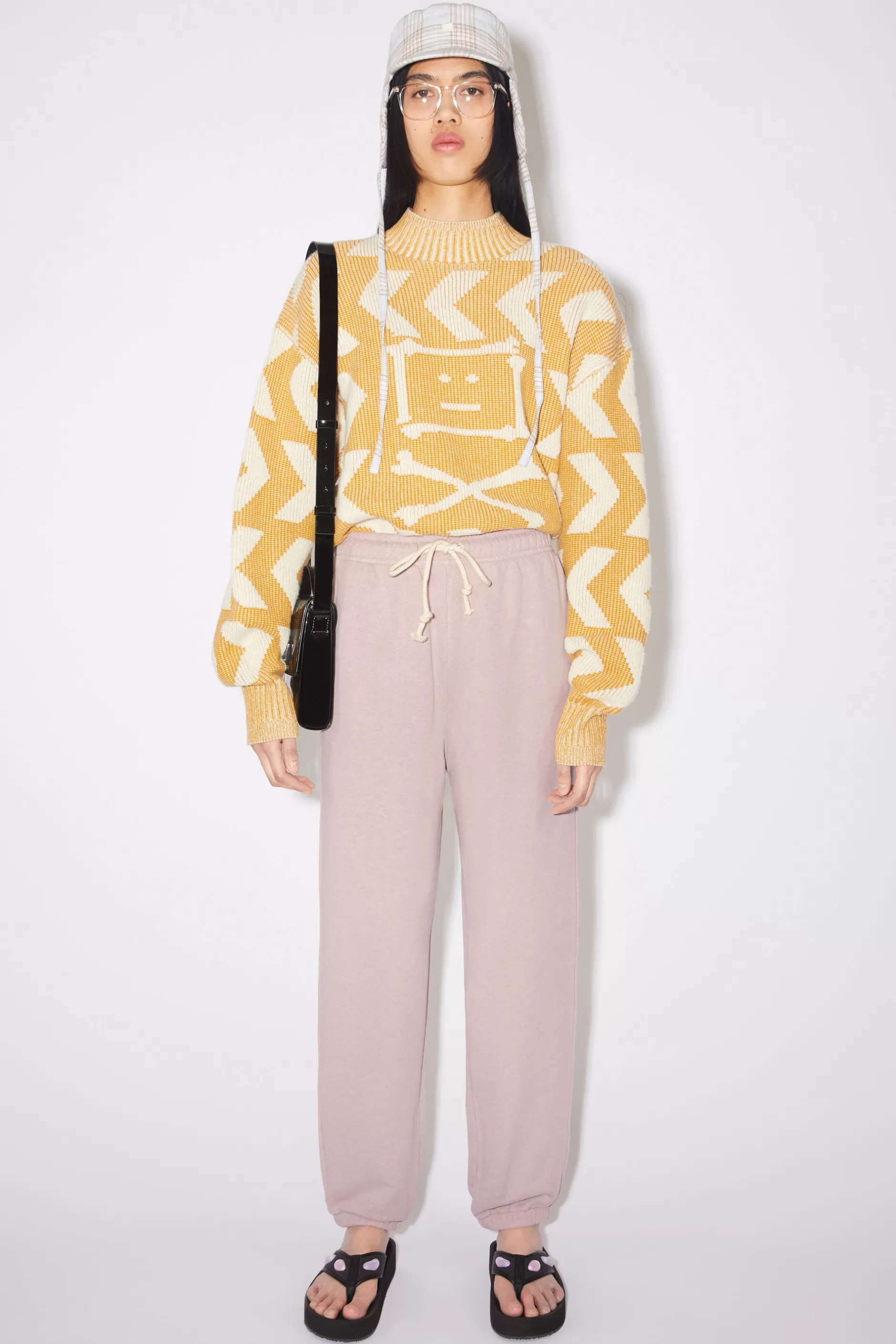 Acne Studios Sweatpants Meliertes Violettrosa New