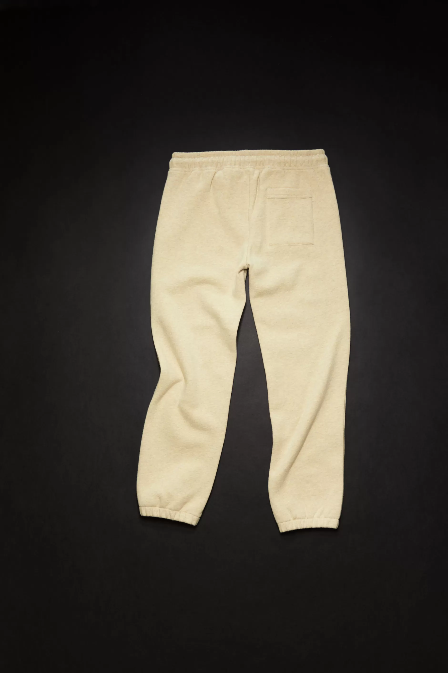 Acne Studios Sweatpants Aus Baumwolle Meliertes Blassgelb Best