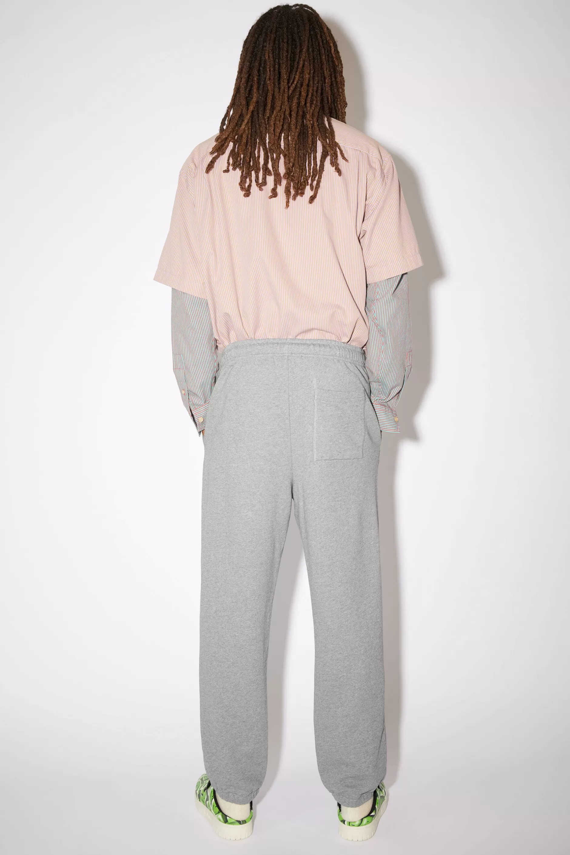 Acne Studios Sweatpants Aus Baumwolle Hellgrau-Meliert Cheap