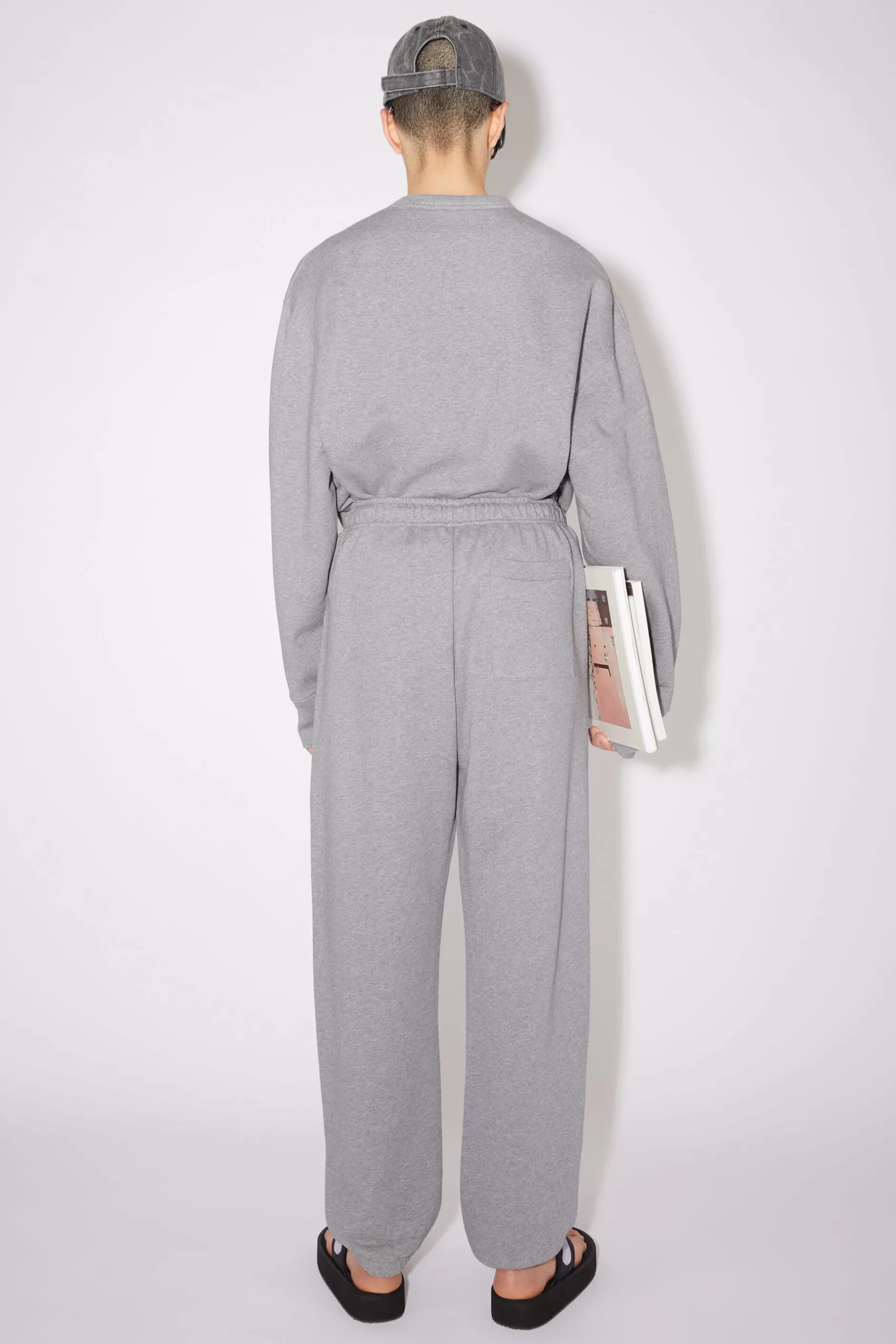 Acne Studios Sweatpants Aus Fleece Hellgrau-Meliert Hot