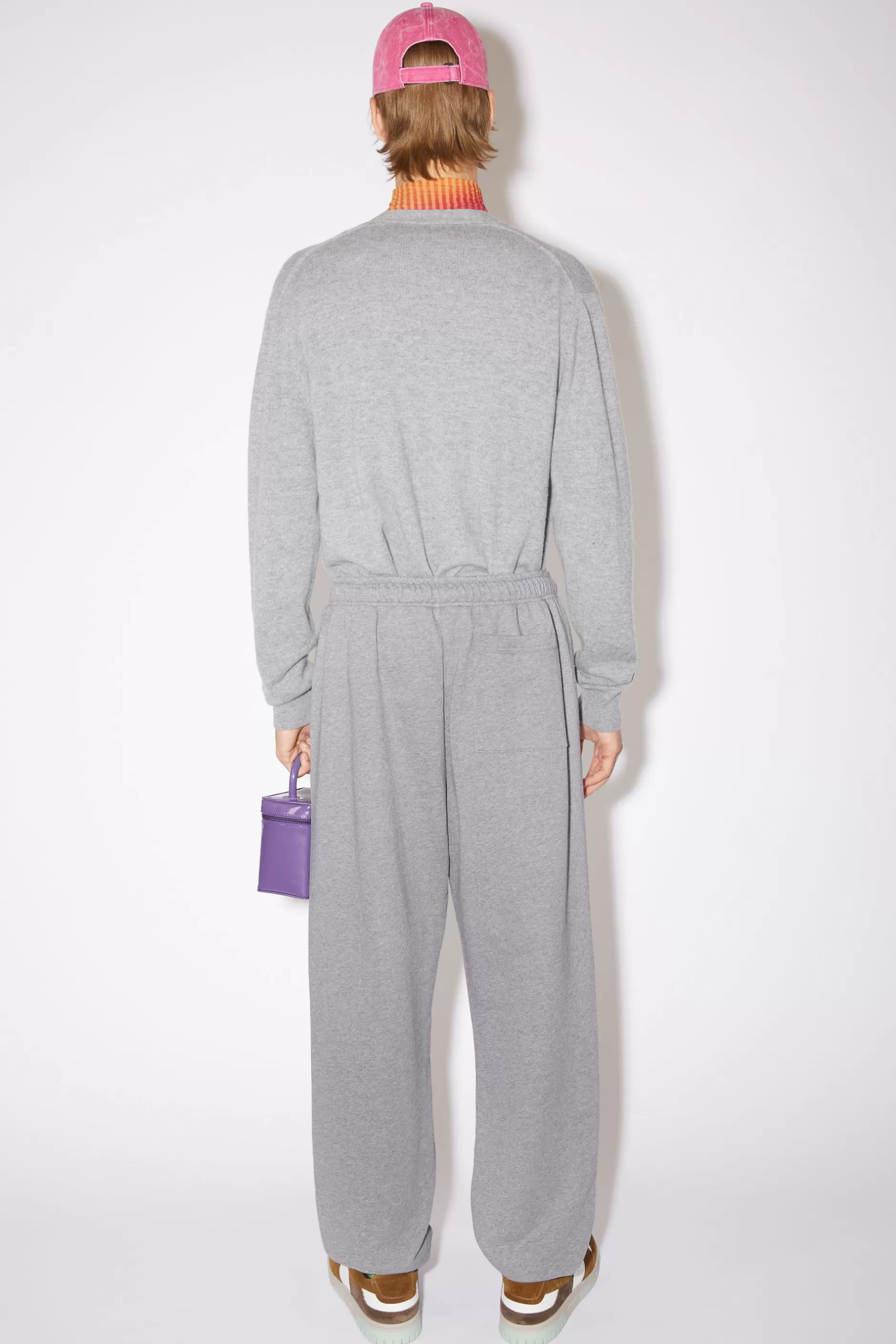 Acne Studios Sweatpants Aus Fleece Hellgrau-Meliert Cheap