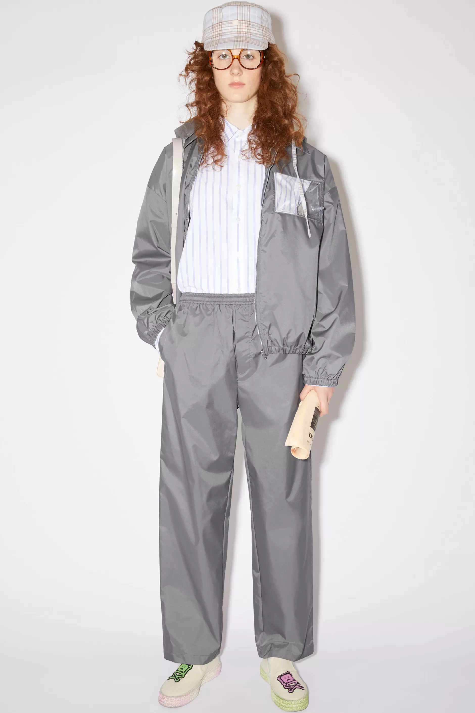 Acne Studios Sweatpants Mit Face-Aufnaher Kohlegrau Fashion