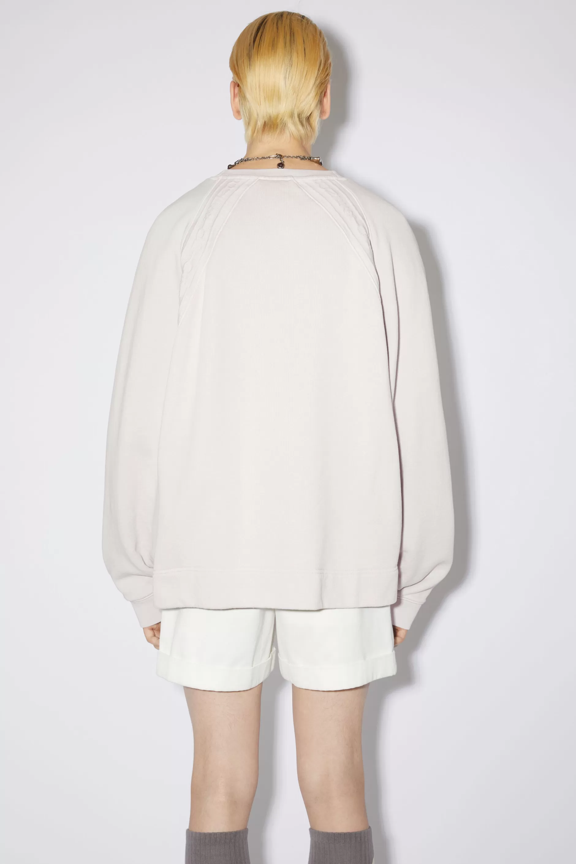 Acne Studios Sweatshirt Mit Logo-Tape Kaltweis Clearance