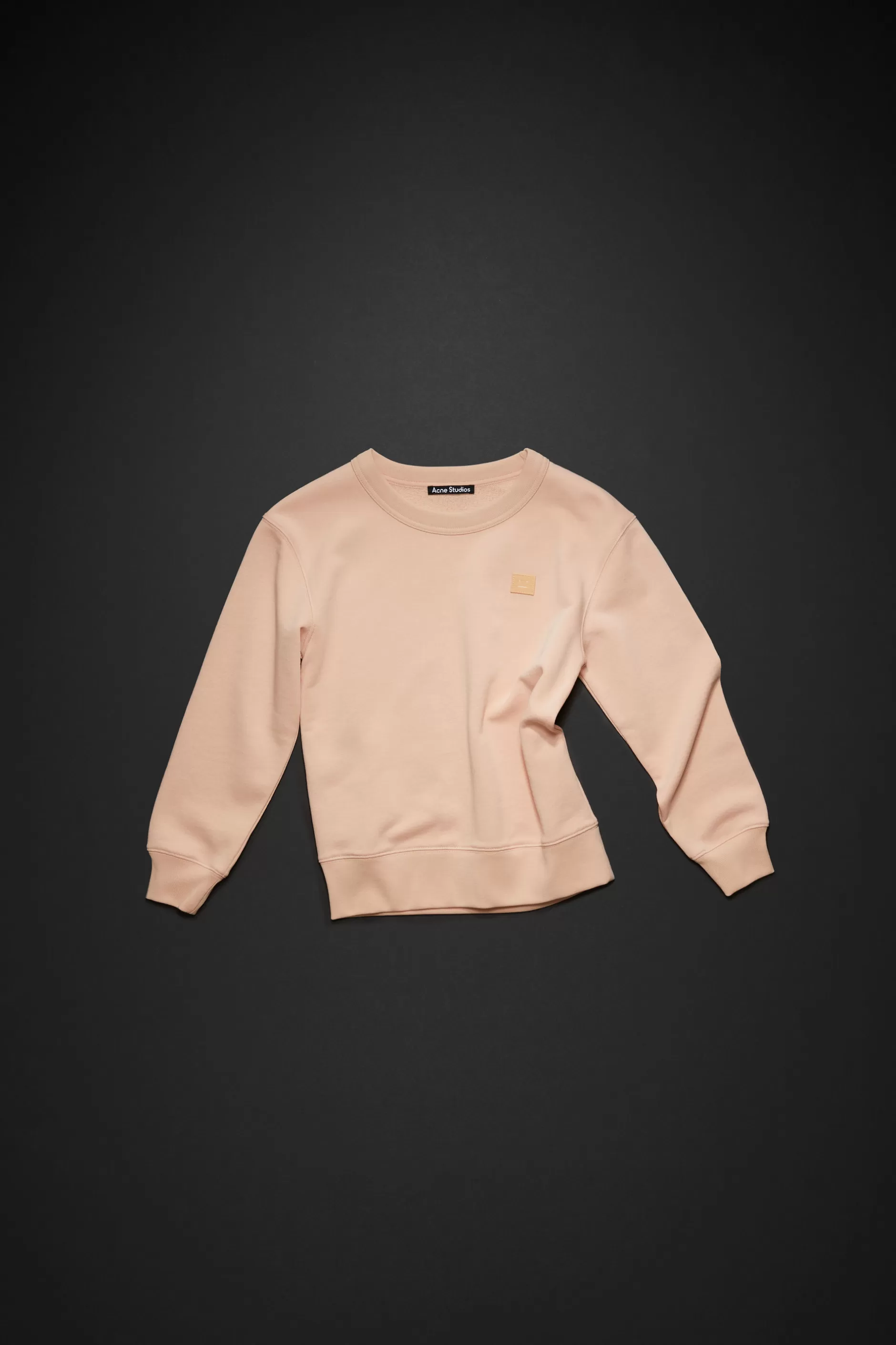 Acne Studios Sweatshirt Mit Rundhalsausschnitt Pudriges Rosa Clearance