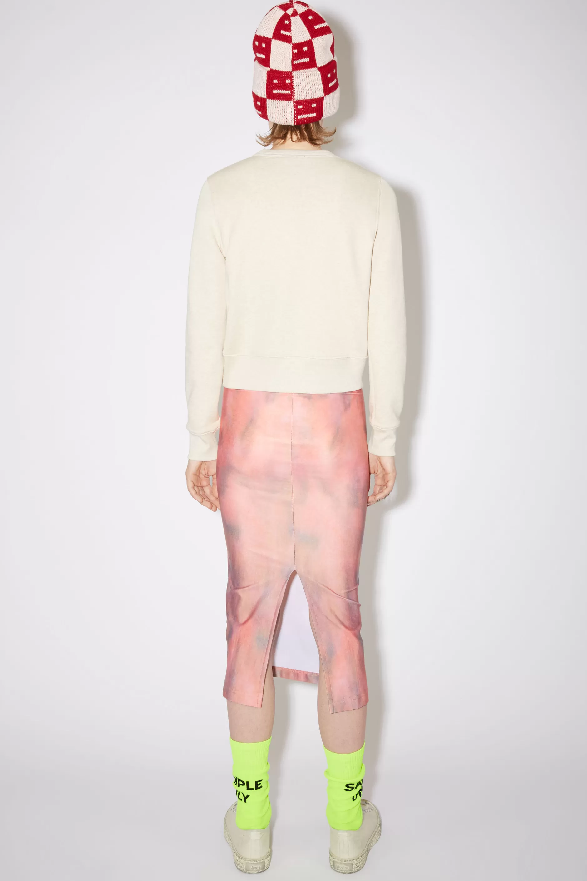 Acne Studios Sweatshirt Mit Rundhalsausschnitt Haferbeige Meliert Online