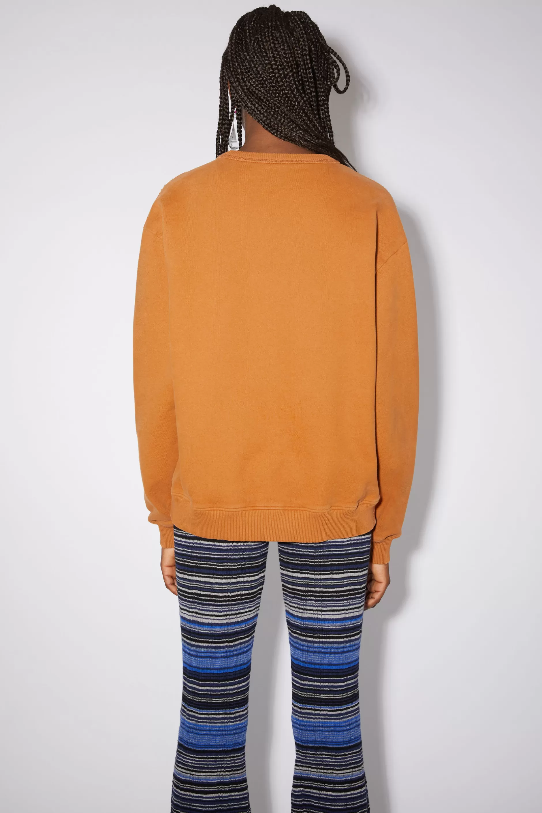 Acne Studios Sweatshirt Mit Stempel-Logo Rauchiges Orange Online