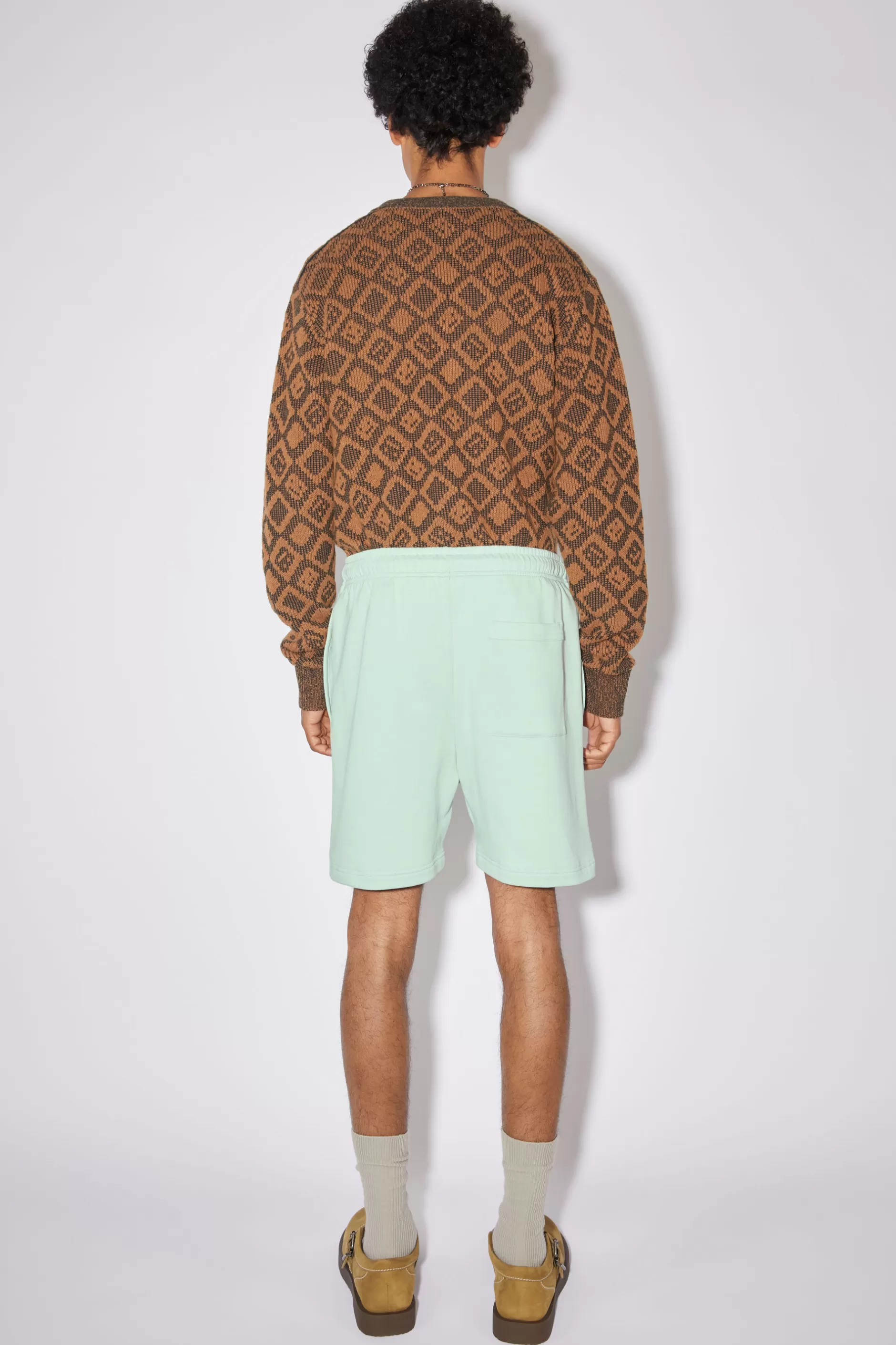 Acne Studios Sweatshorts Aus Baumwolle Zartgrun Best