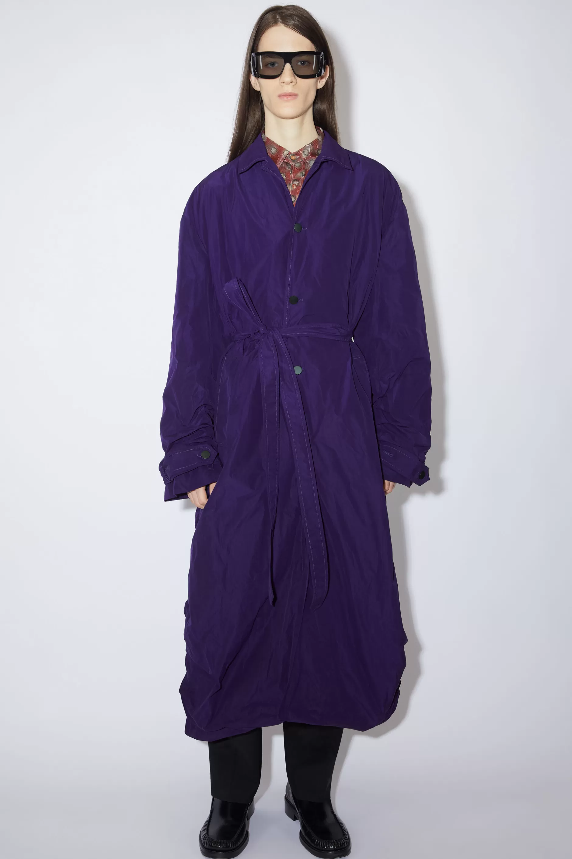 Acne Studios Trenchcoat Indigo Best Sale