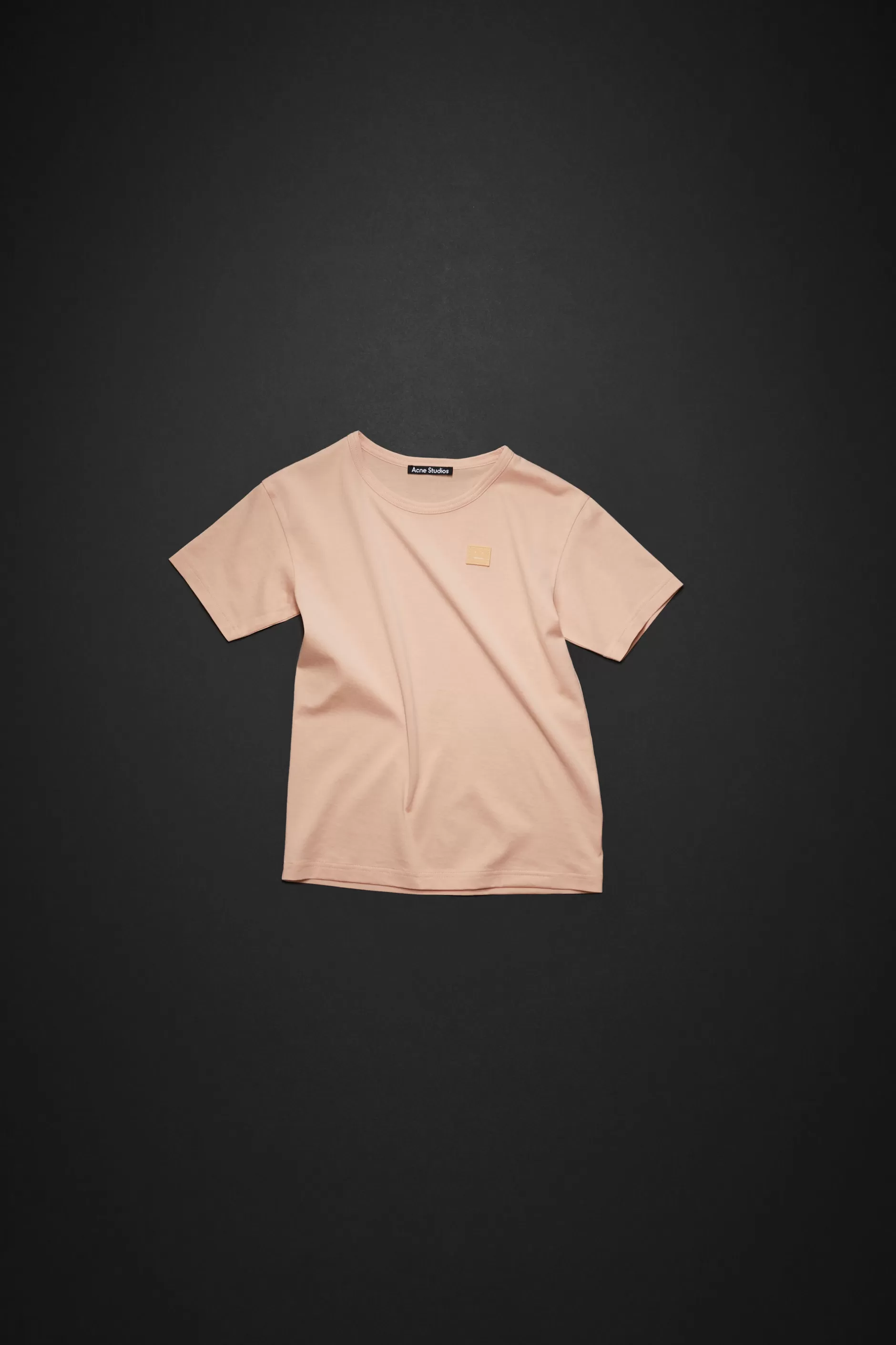 Acne Studios T-Shirt Mit Rundhalsausschnitt Pudriges Rosa Online