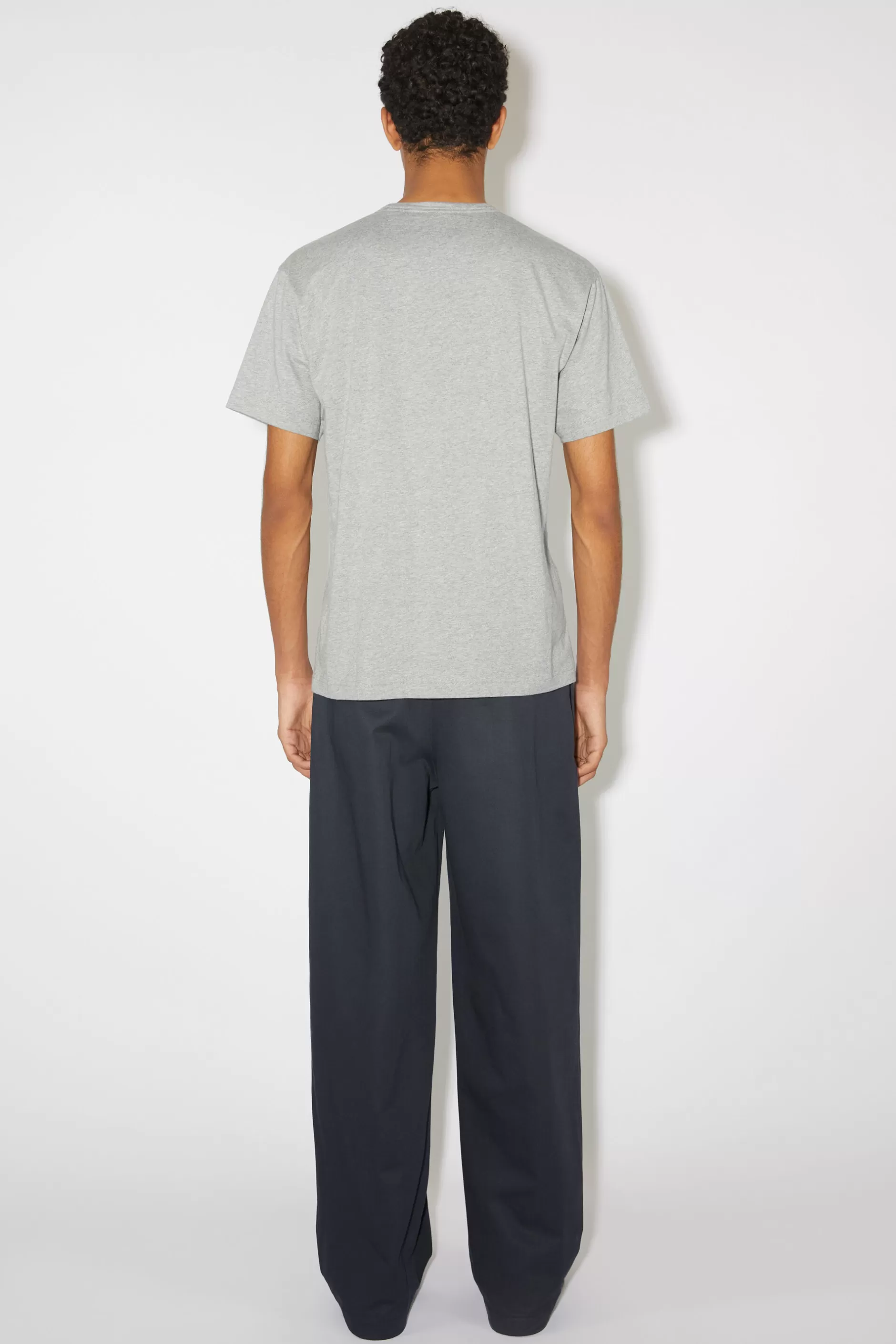 Acne Studios T-Shirt Mit Rundhalsausschnitt Hellgrau Meliert Flash Sale