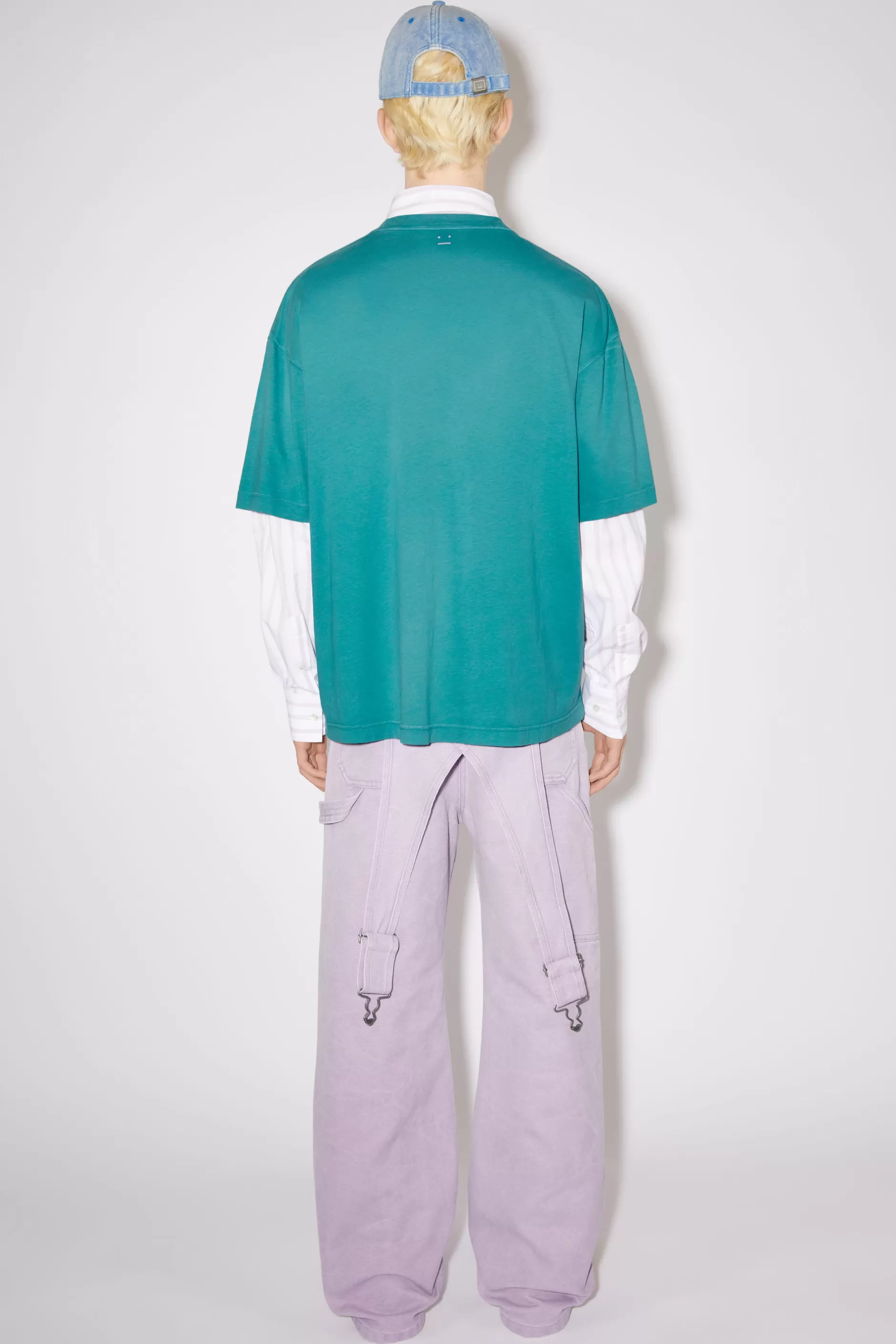 Acne Studios T-Shirt Mit Rundhalsausschnitt Seegrun Sale