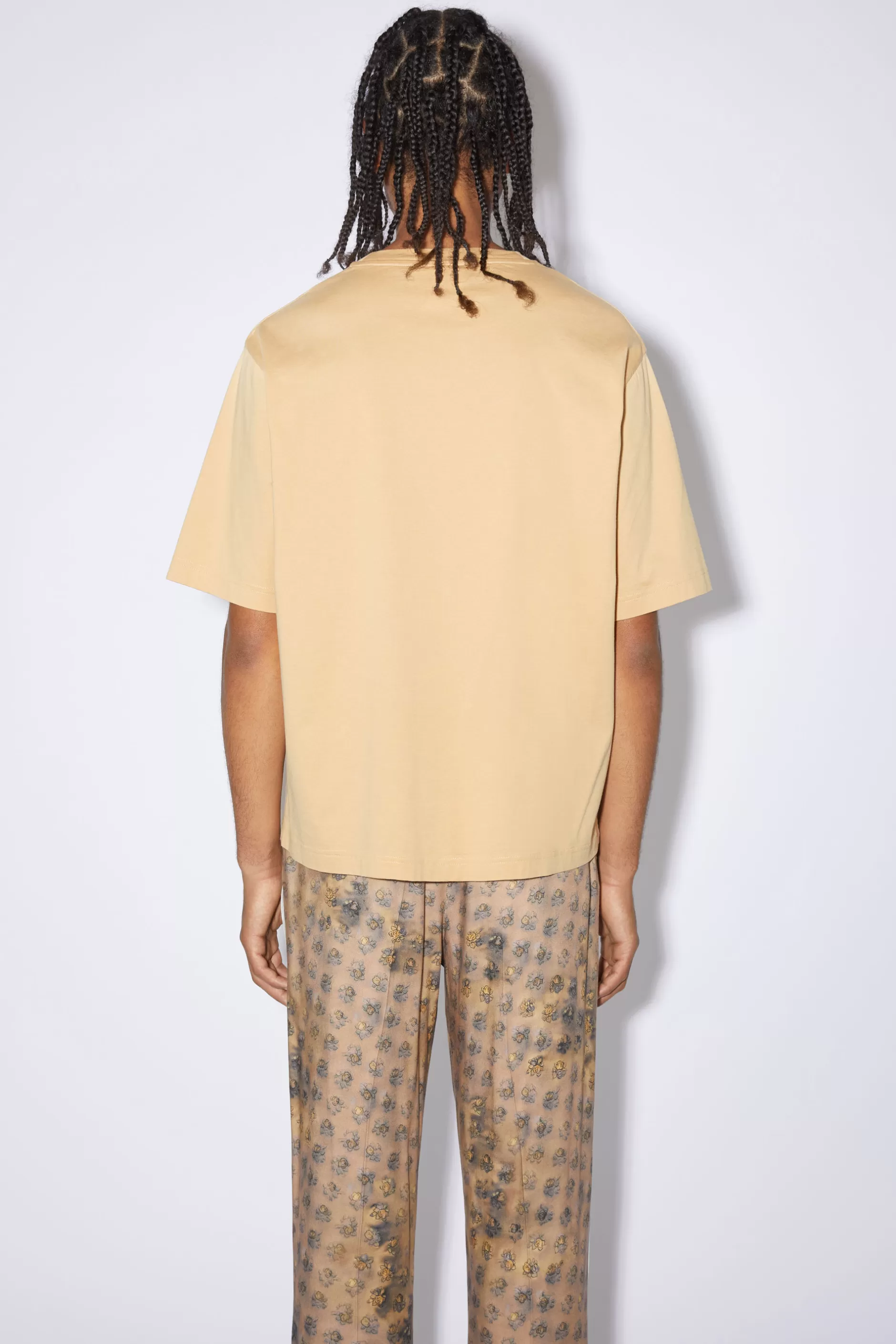 Acne Studios T-Shirt Mit Rundhalsausschnitt Helles Camel Hot