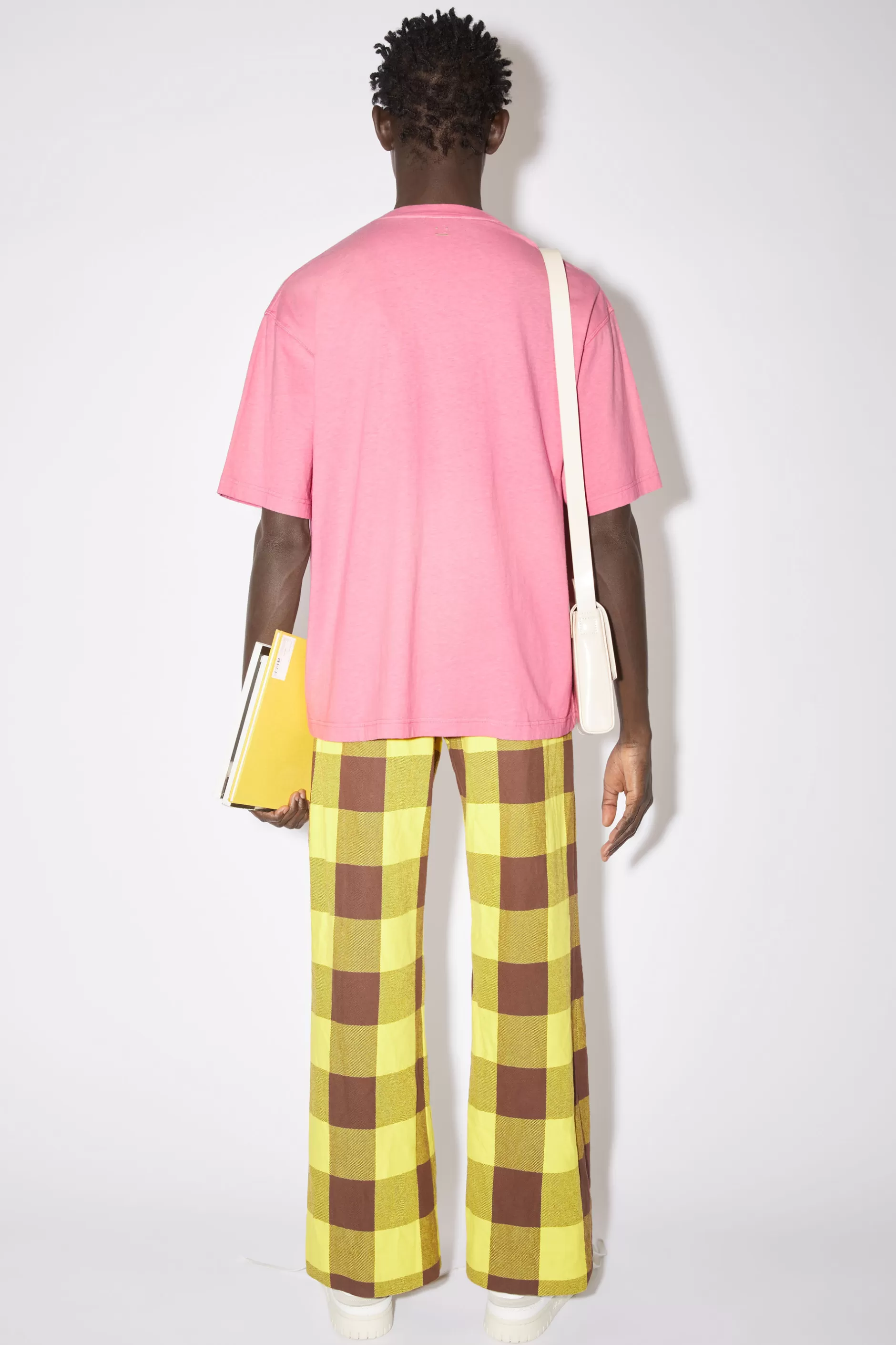 Acne Studios T-Shirt Mit Rundhalsausschnitt Kaugummirosa Best