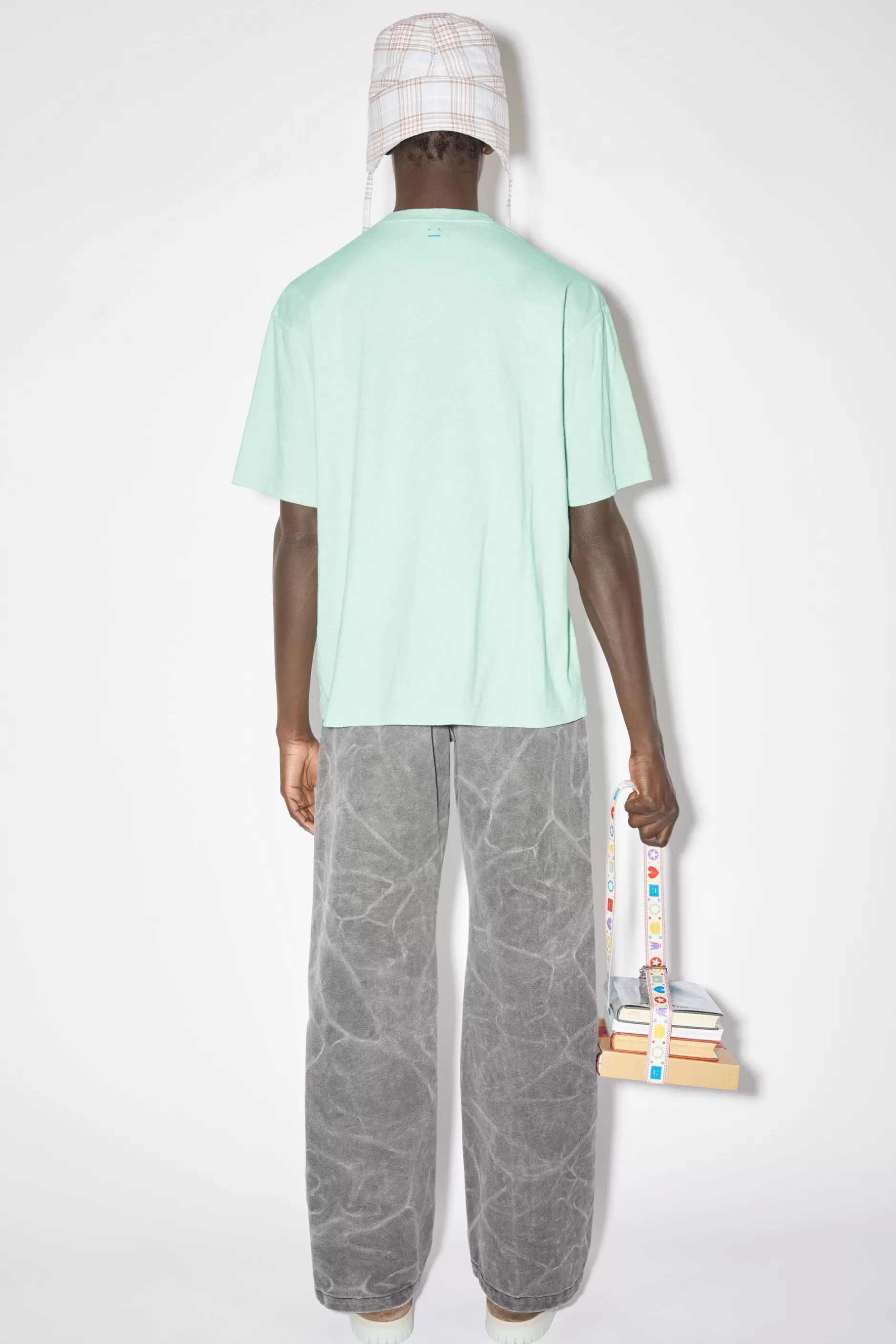 Acne Studios T-Shirt Mit Rundhalsausschnitt Meerschaumgrun Cheap