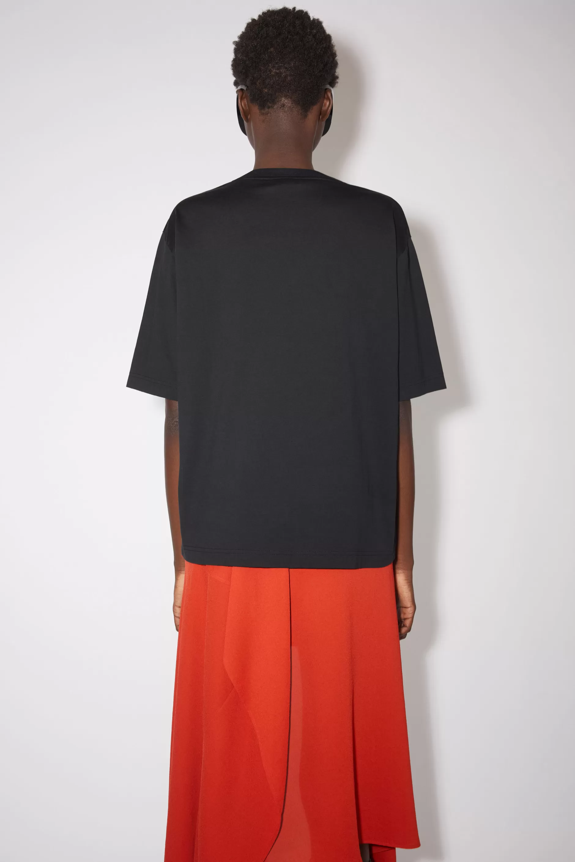 Acne Studios T-Shirt Mit Rundhalsausschnitt Schwarz Cheap