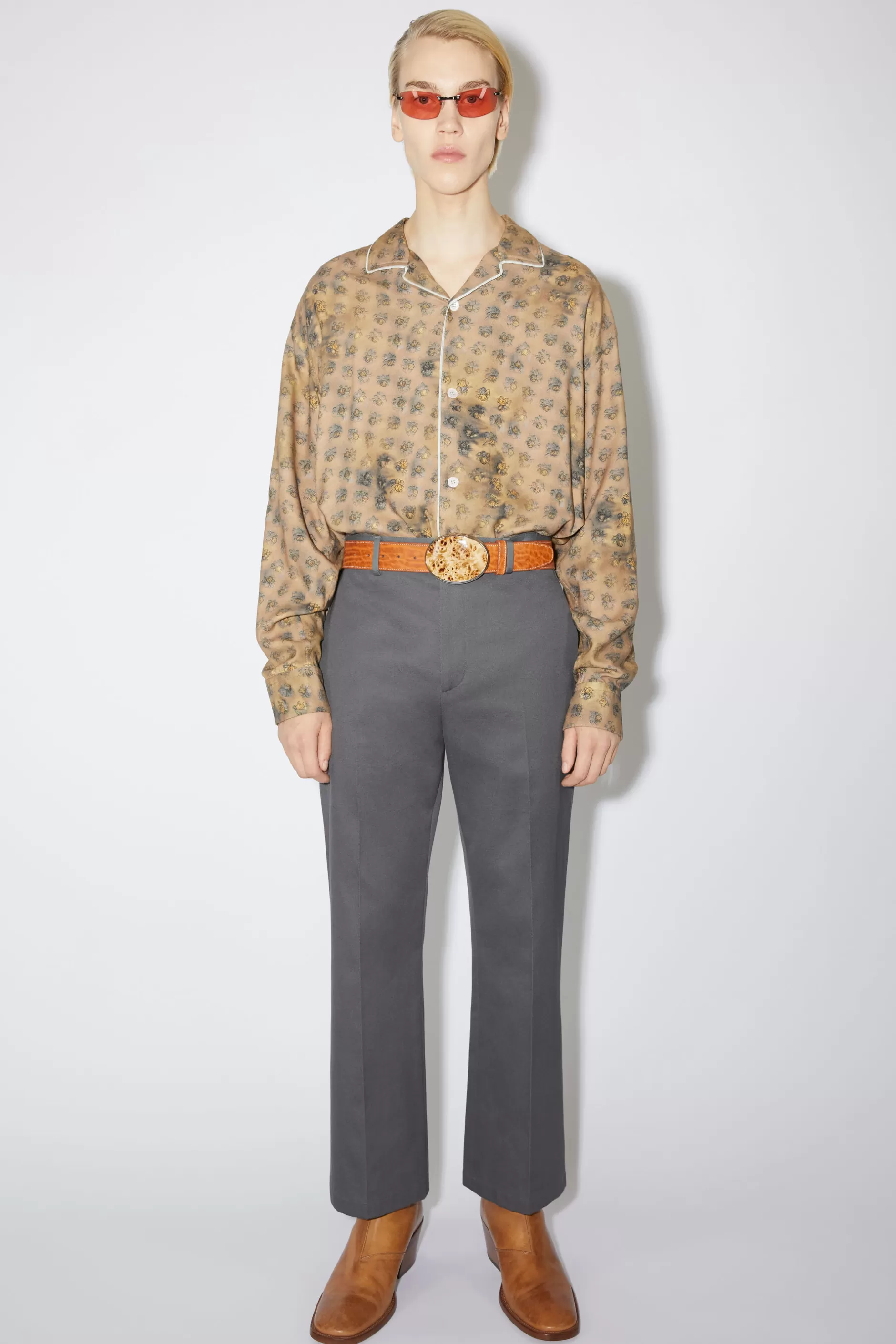 Acne Studios Twill-Hose Graphitgrau Discount