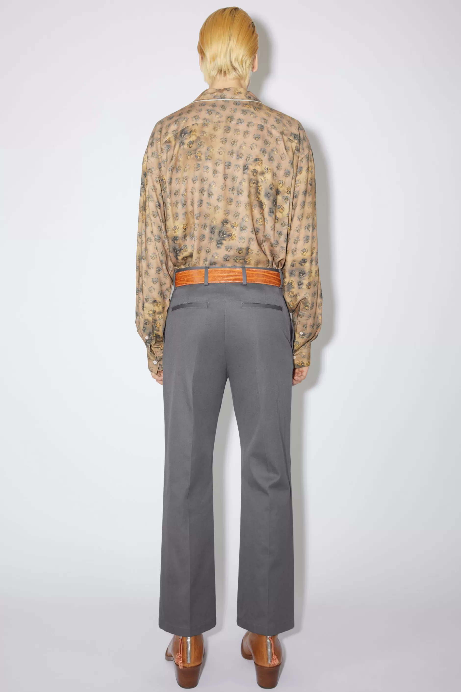 Acne Studios Twill-Hose Graphitgrau Discount