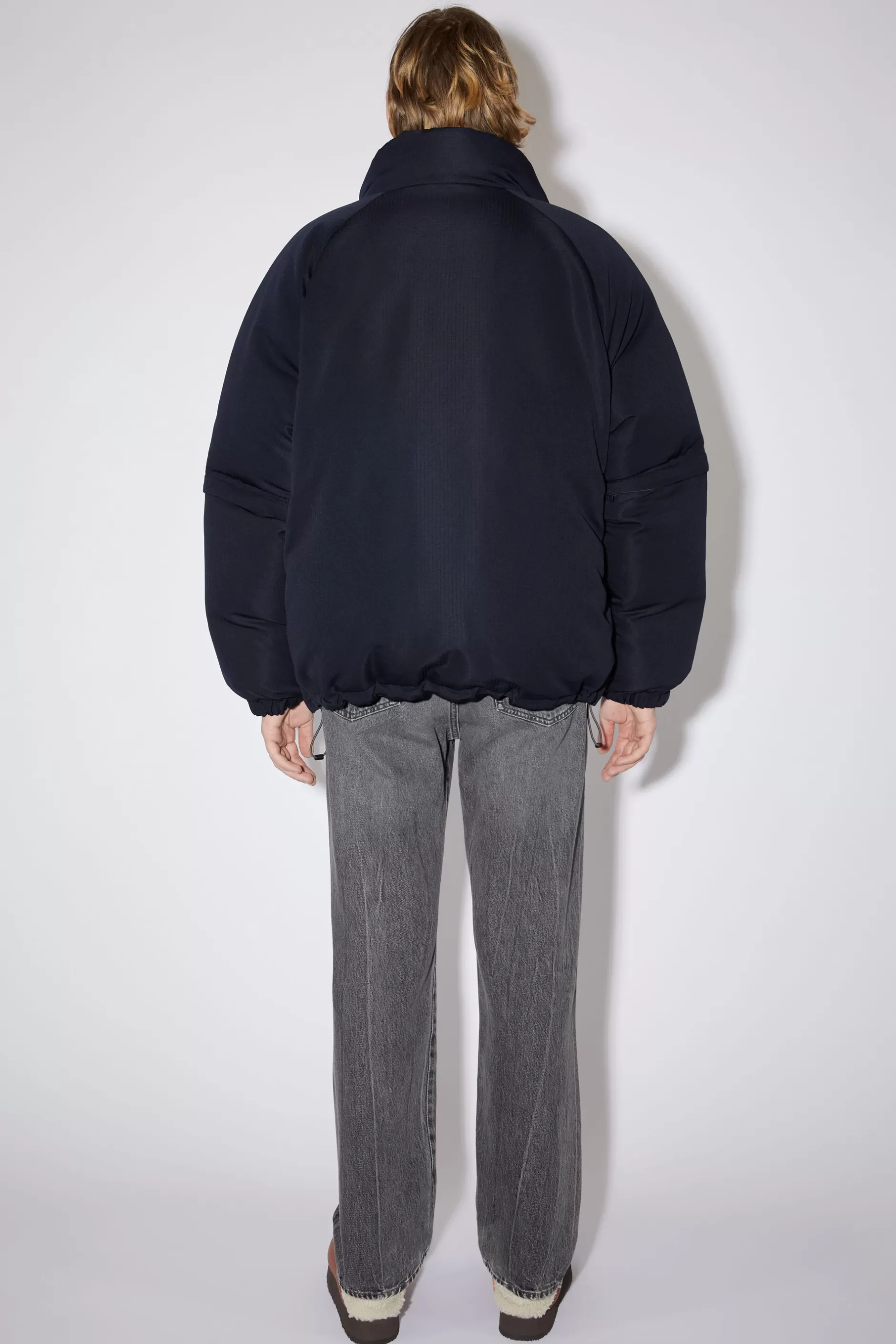 Acne Studios Veranderbare Daunenjacke Dunkelblau Online