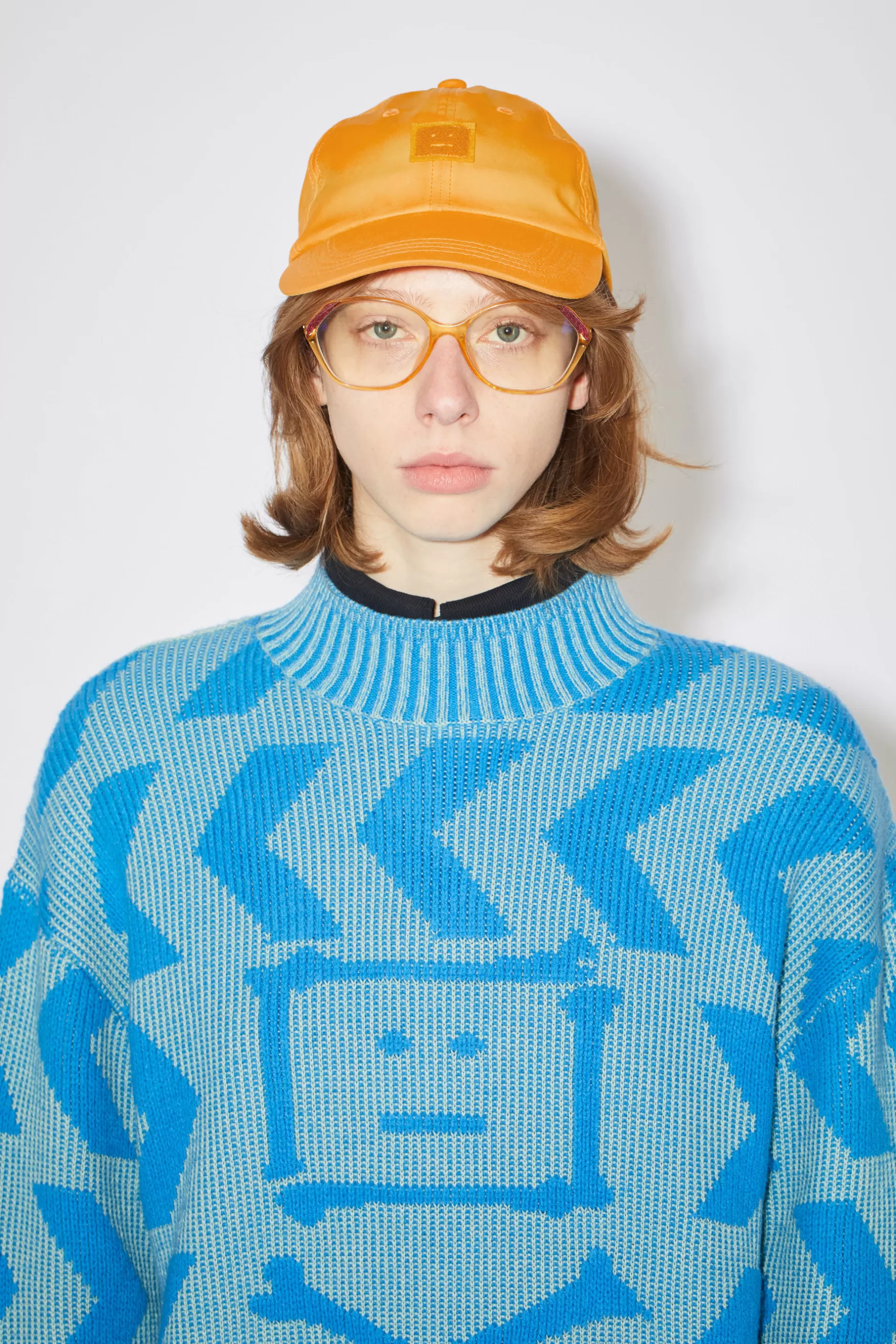 Acne Studios Warmereaktive Baseballkappe Orange/Gelb Outlet