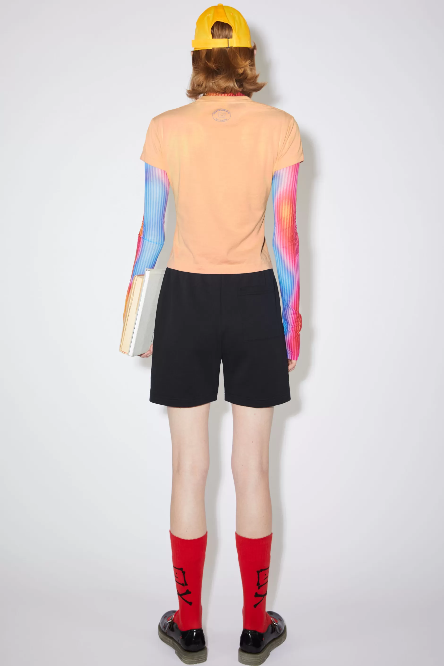 Acne Studios Warmereaktives T-Shirt Orange/Gelb Hot