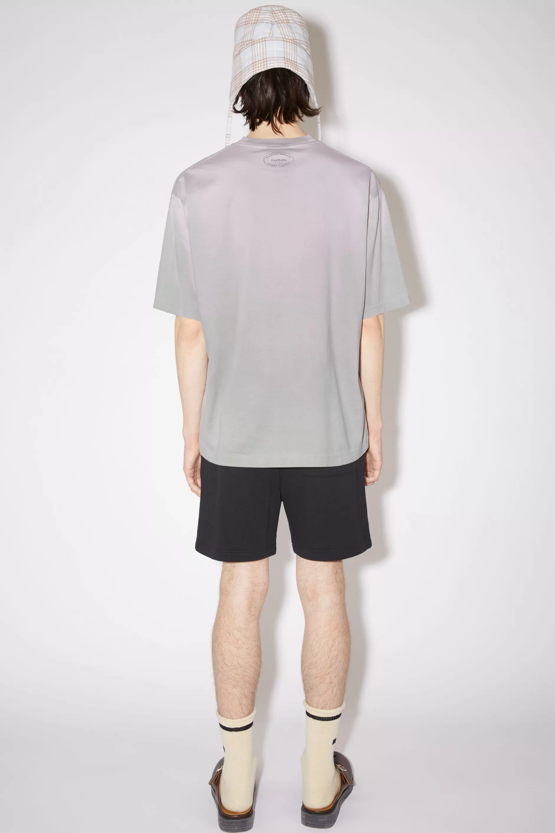 Acne Studios Warmereaktives T-Shirt Mit Print Grau/Lila Outlet