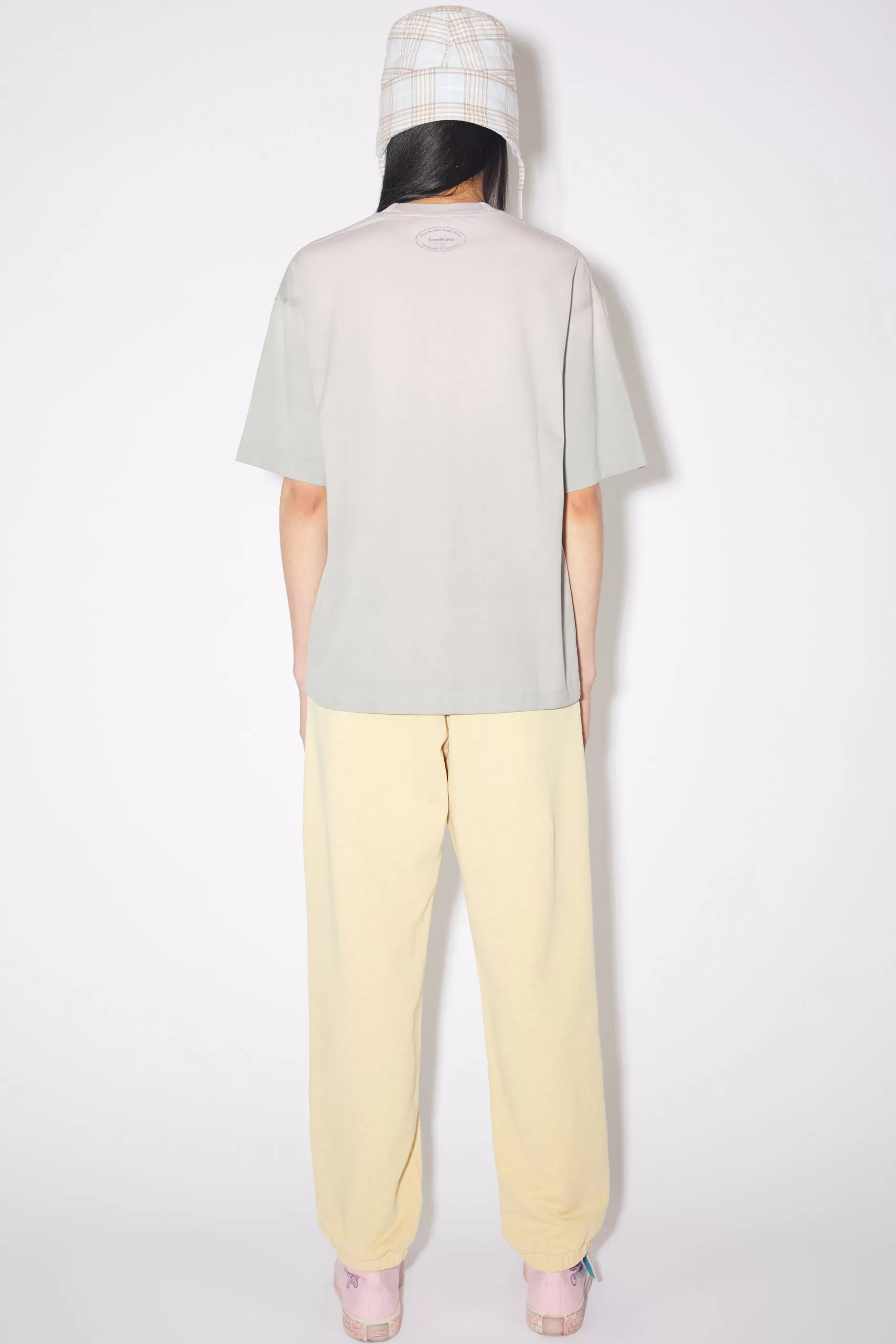 Acne Studios Warmereaktives T-Shirt Mit Print Grau/Lila Clearance