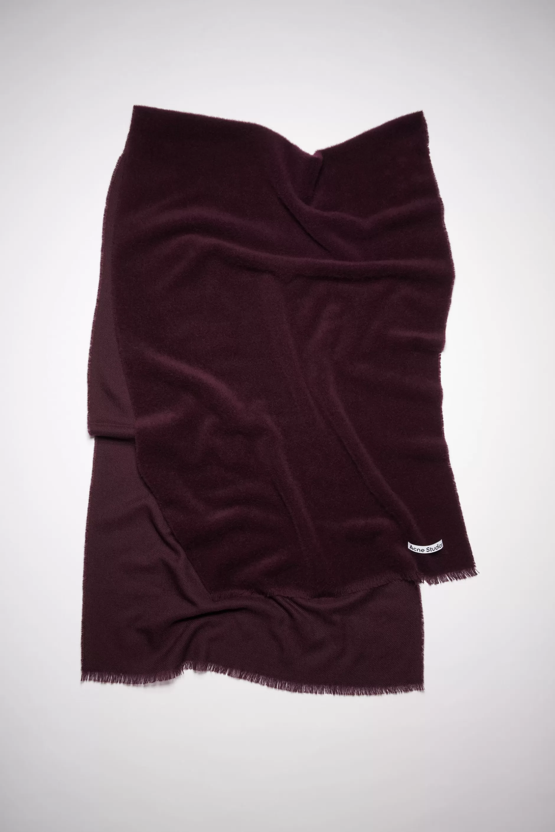 Acne Studios Weicher Wollschal Aubergine Best