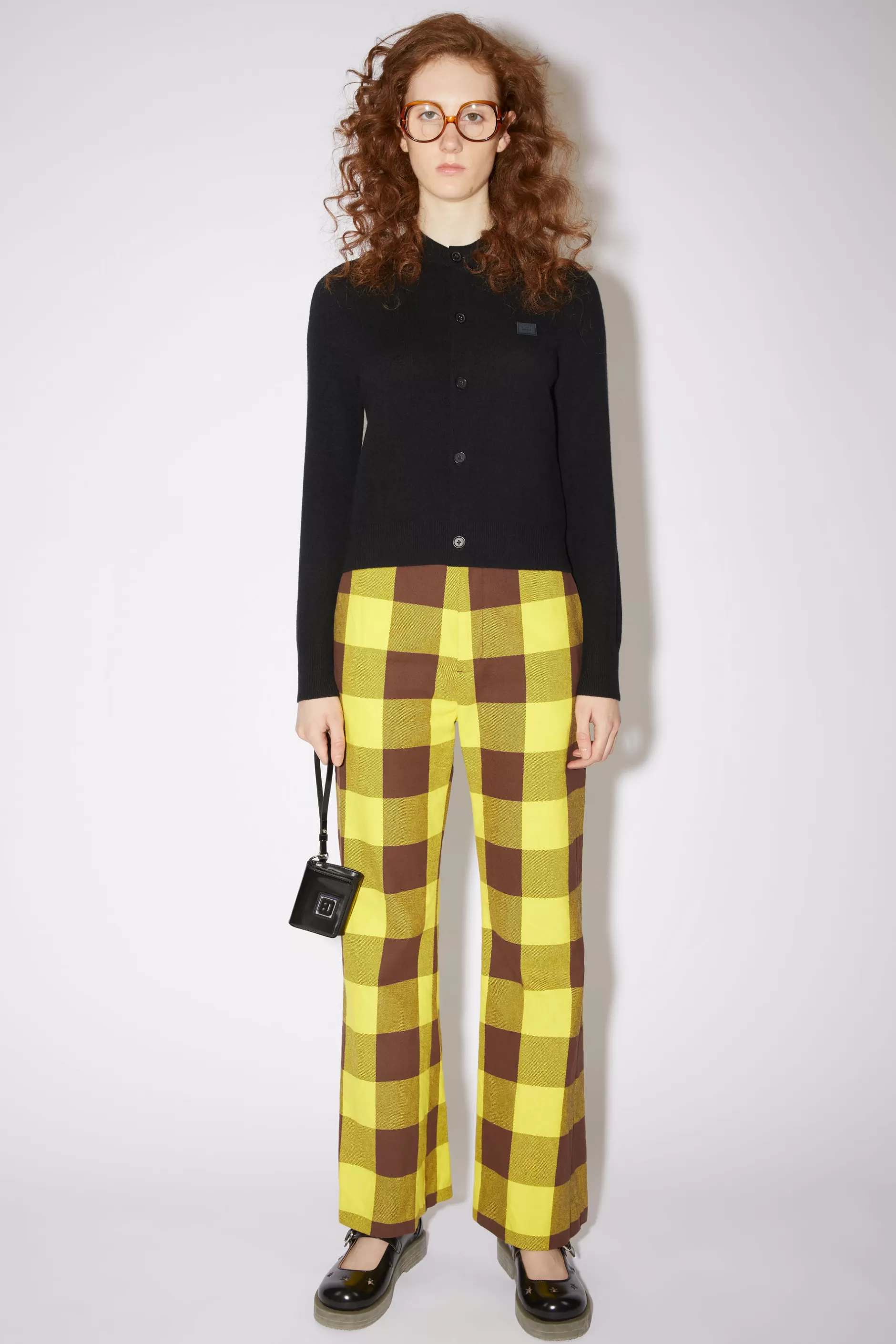 Acne Studios Wollcardigan Mit Rundhalsausschnitt Schwarz Hot