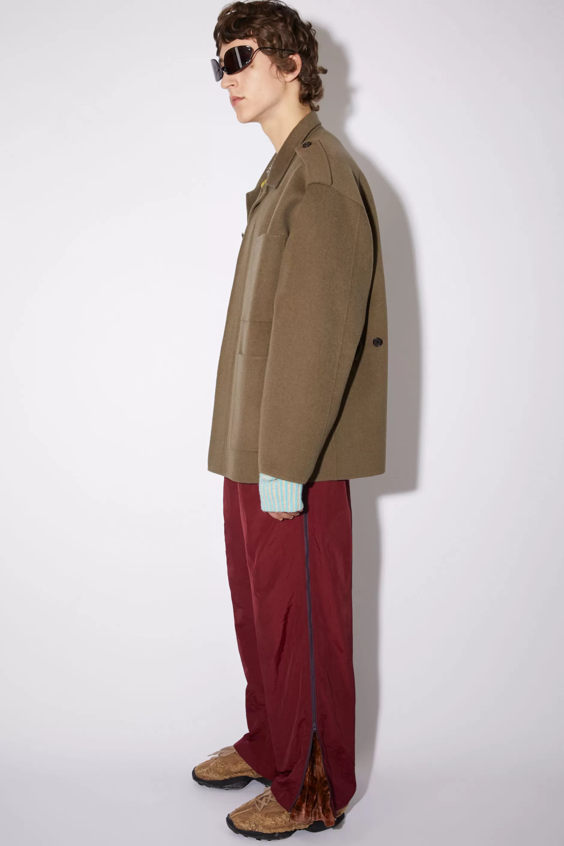 Acne Studios Wolljacke Khakigrun Fashion