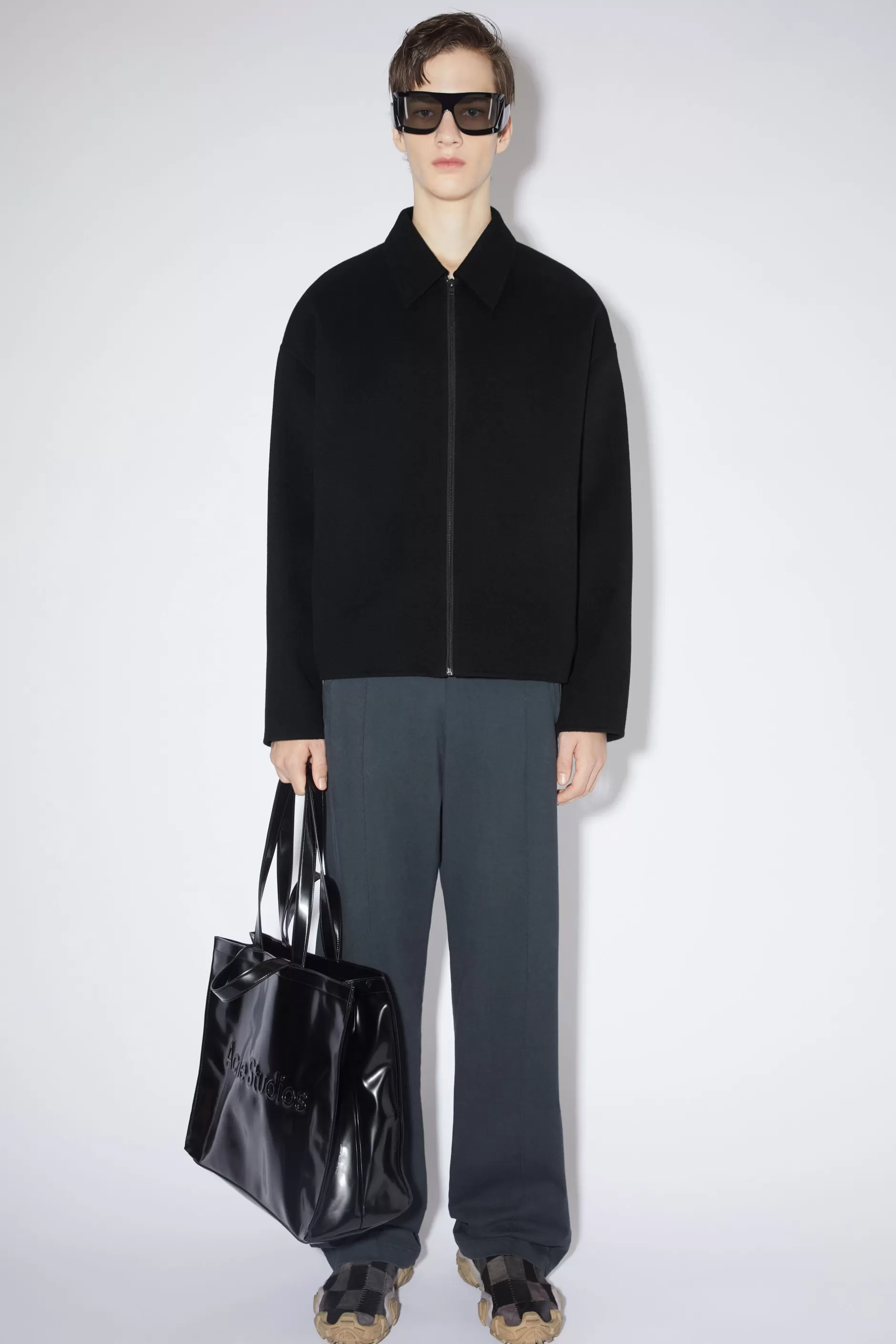 Acne Studios Wolljacke Mit Reisverschluss Schwarz Clearance